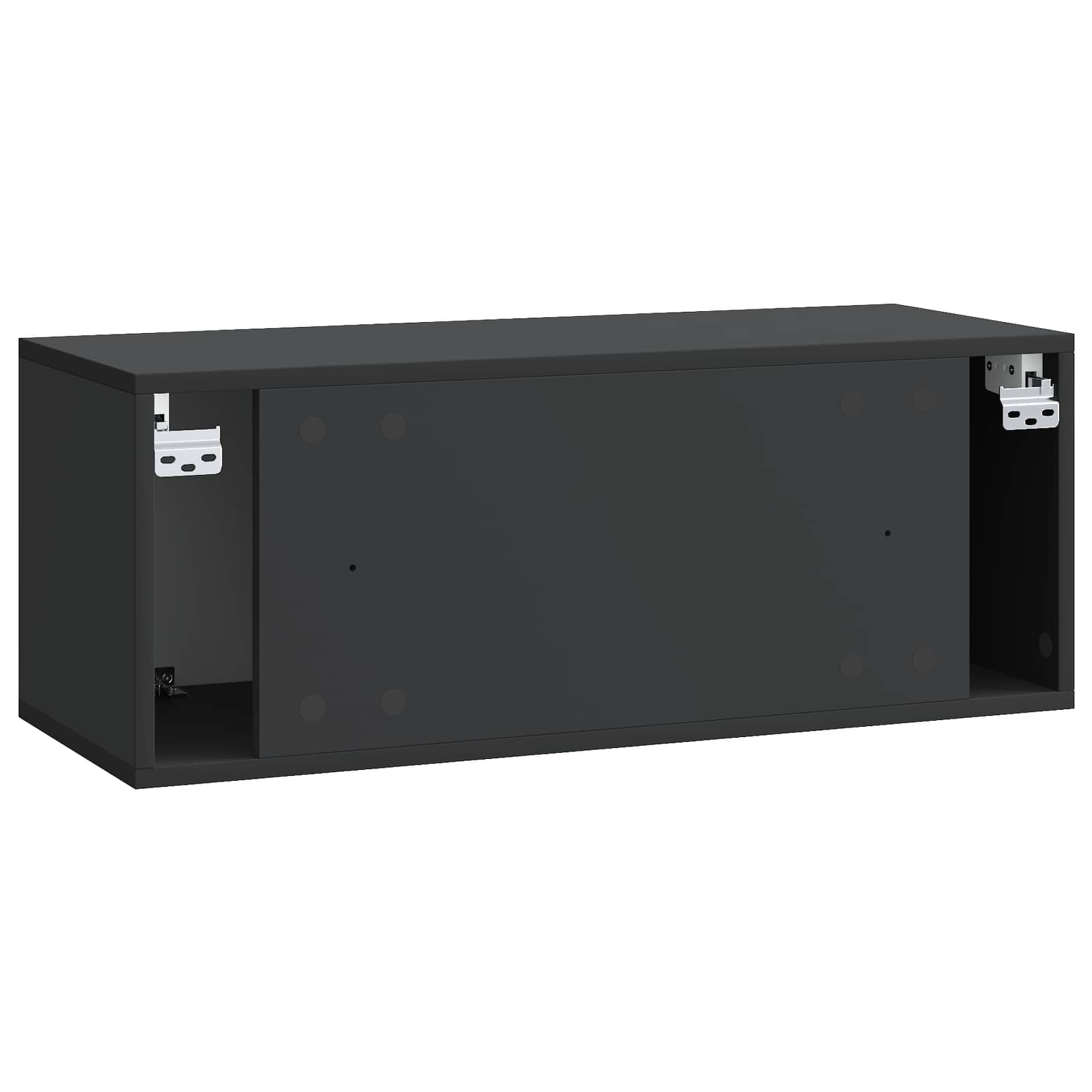 TV ormar za zid Zidne Crna 78,5 x 31 x 30 cm Konstruirano drvo