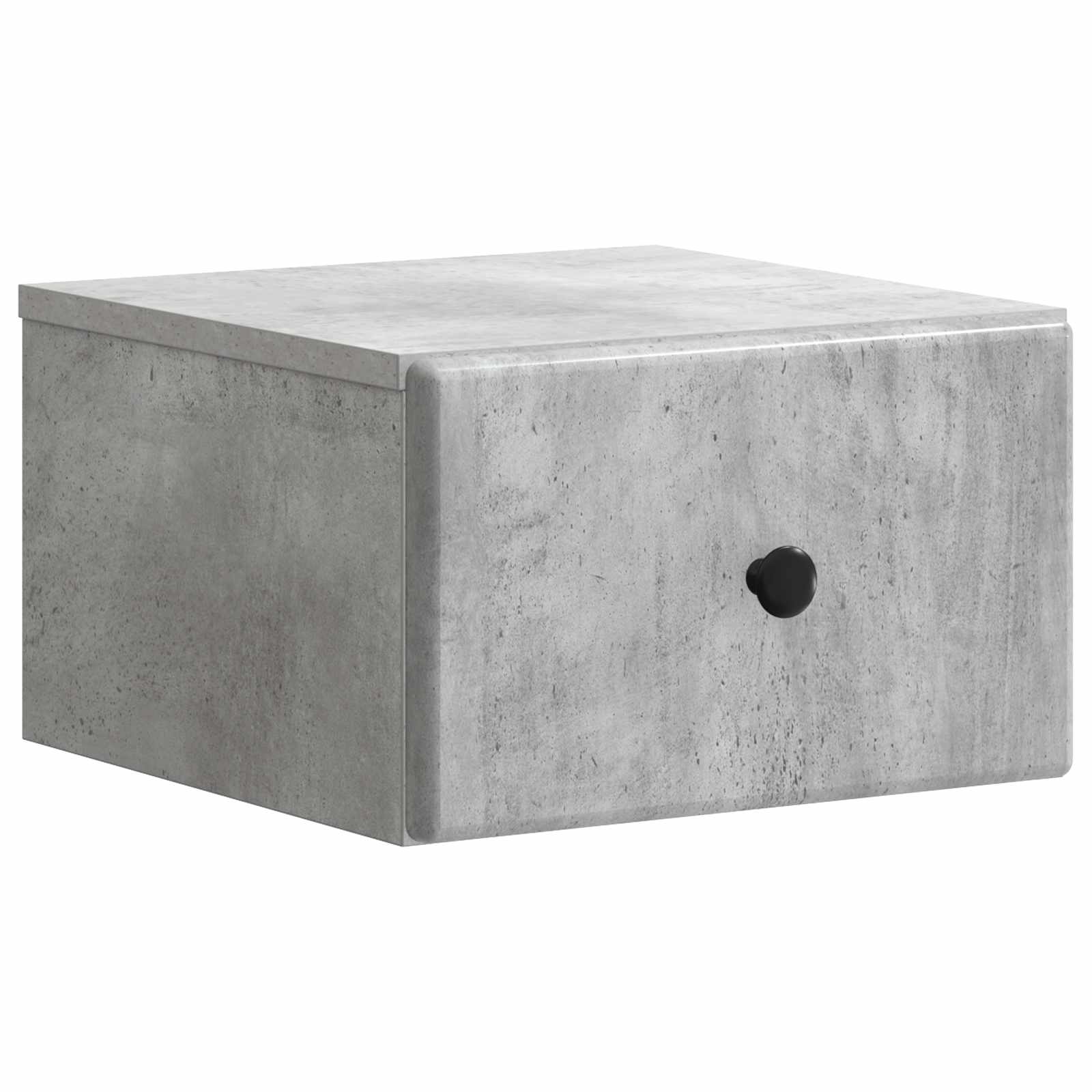 Noćni ormarić za montažu na zid Betonska siva 34,5 x 33 x 20 cm