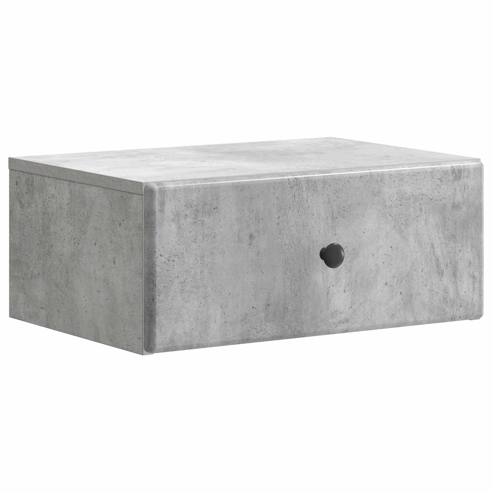 Noćni ormarić za montažu na zid Betonska siva 49 x 34,5 x 20 cm