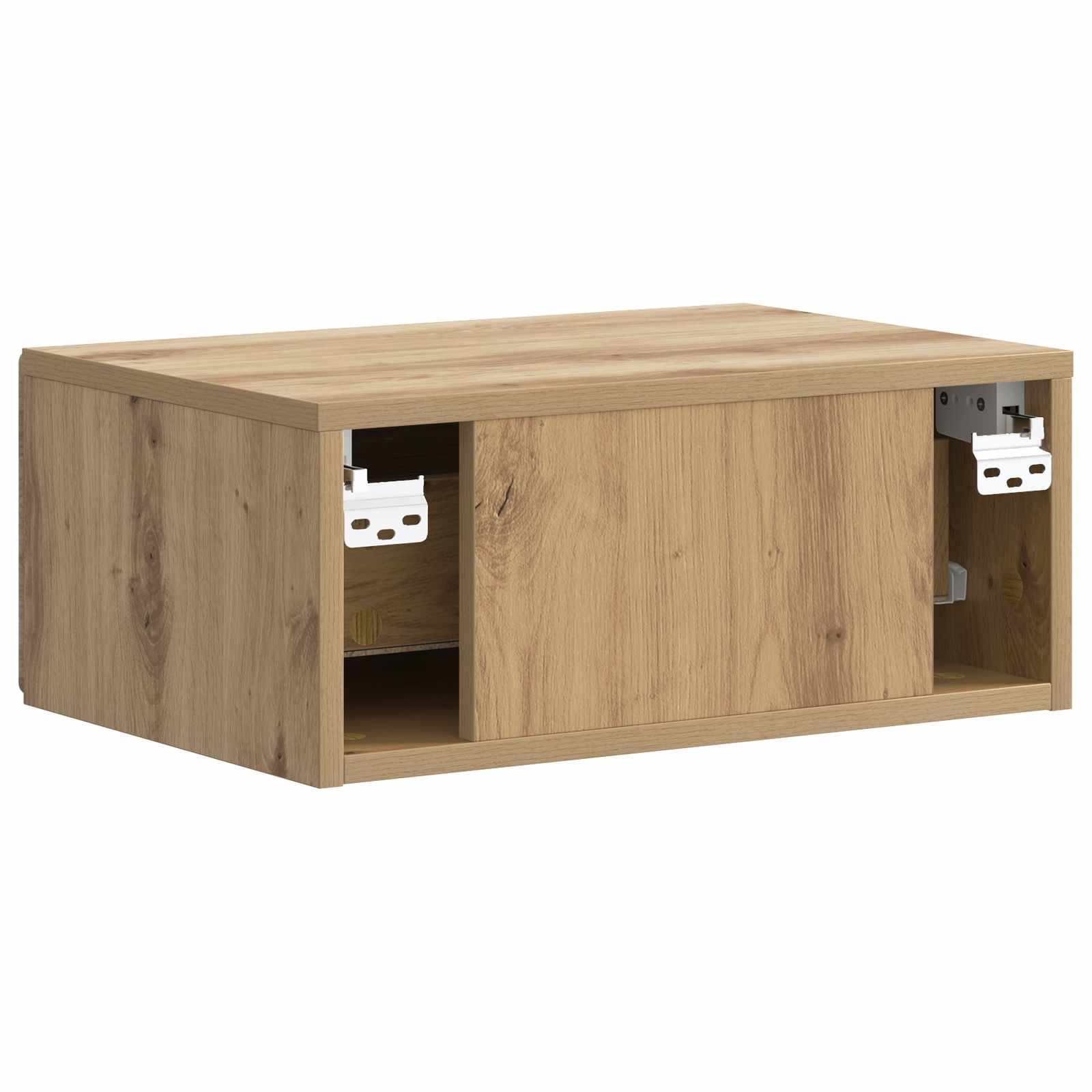 Noćni ormarić za montažu na zid s ladicama 2 pcs Hrast artisan