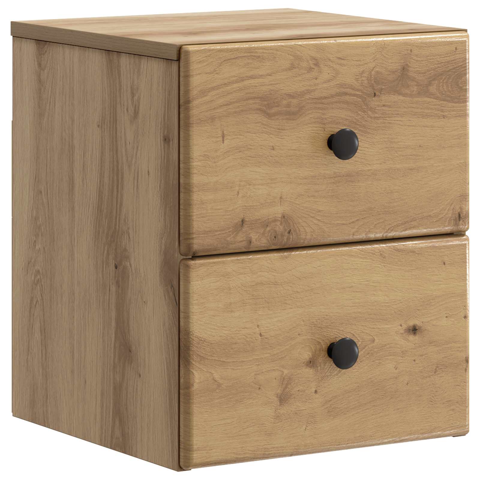 Noćni ormarić za montažu na zid s ladicama 2 pcs Hrast artisan