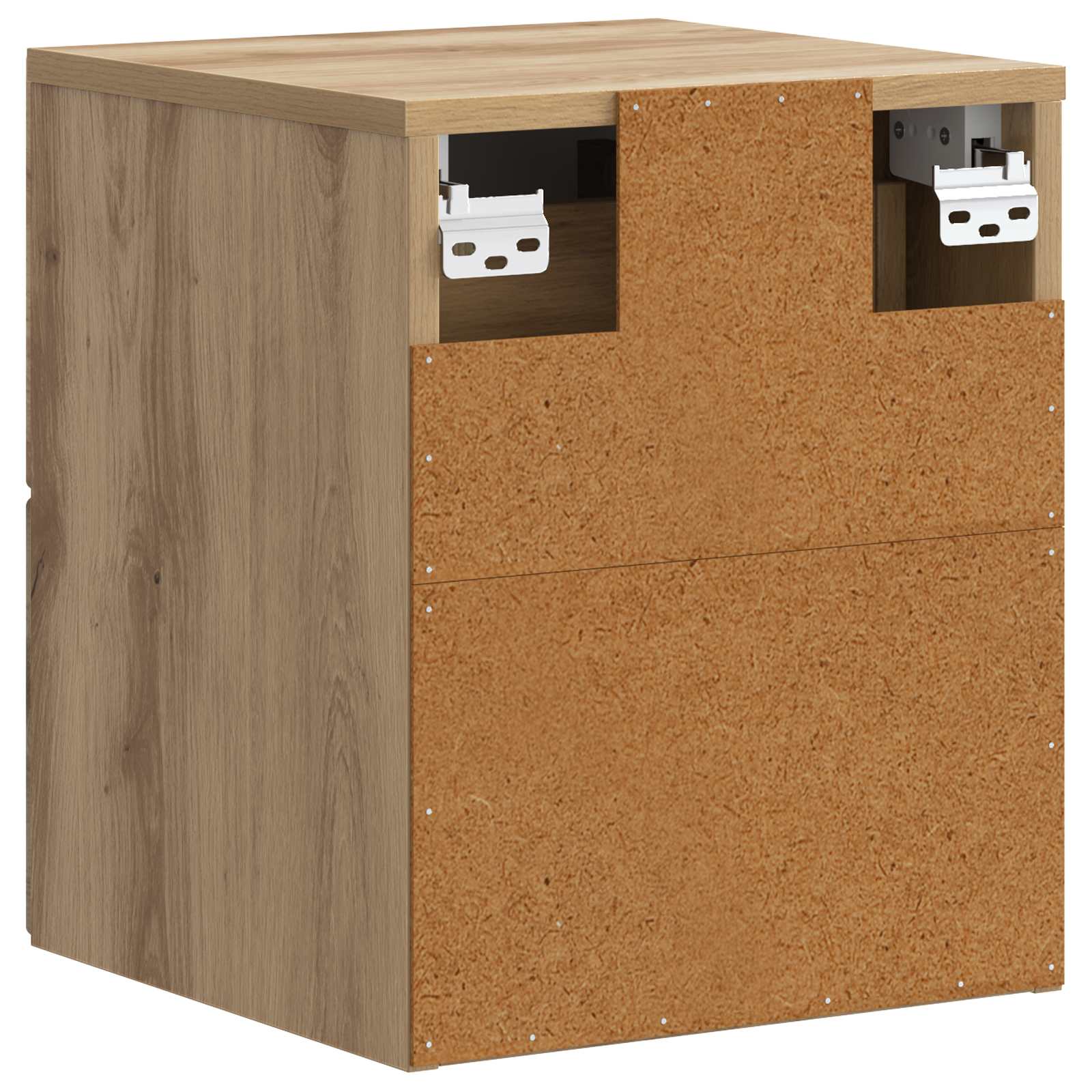 Noćni ormarić za montažu na zid s ladicama 2 pcs Hrast artisan