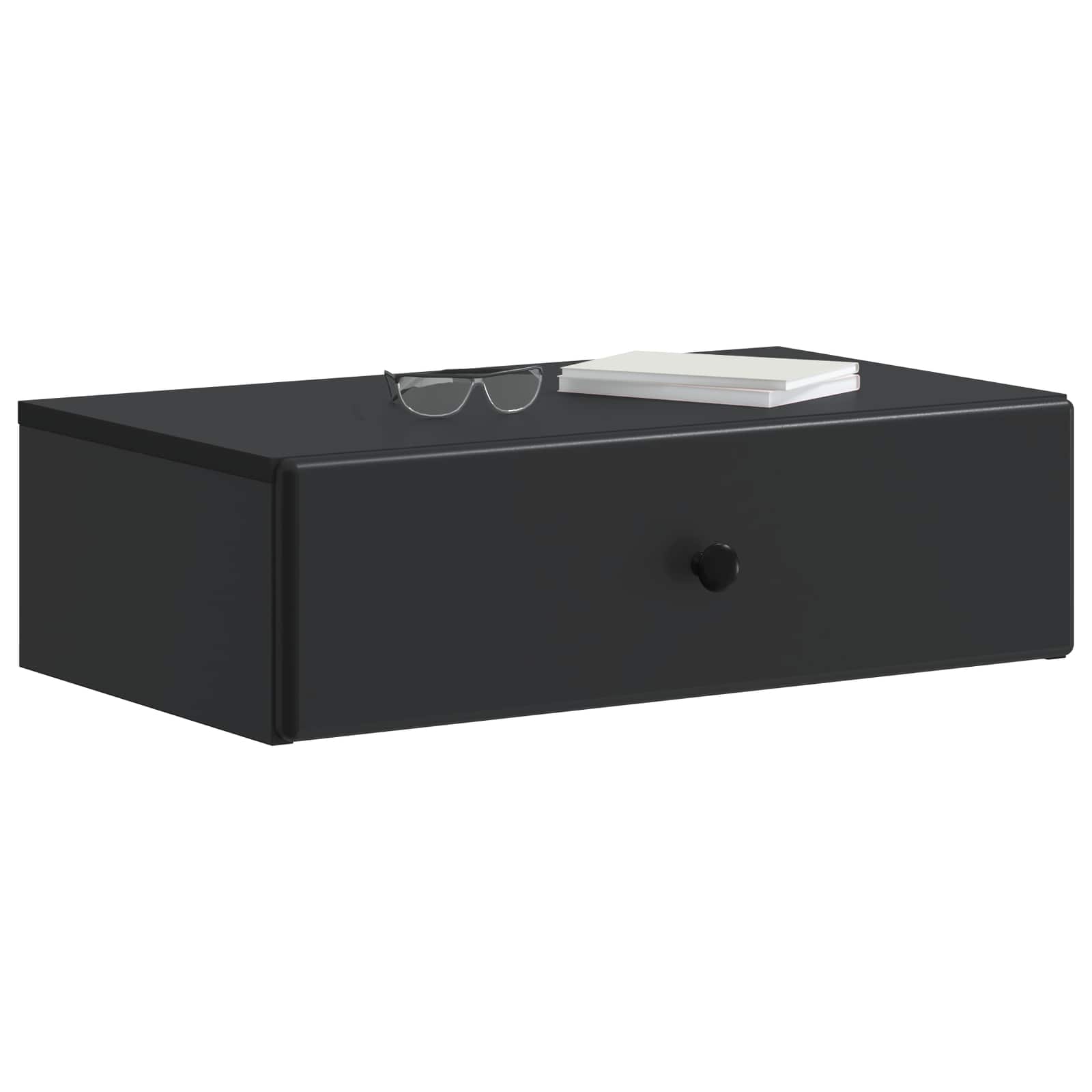 Stolna montirana na zid Crna 59 x 34,5 x 17 cm