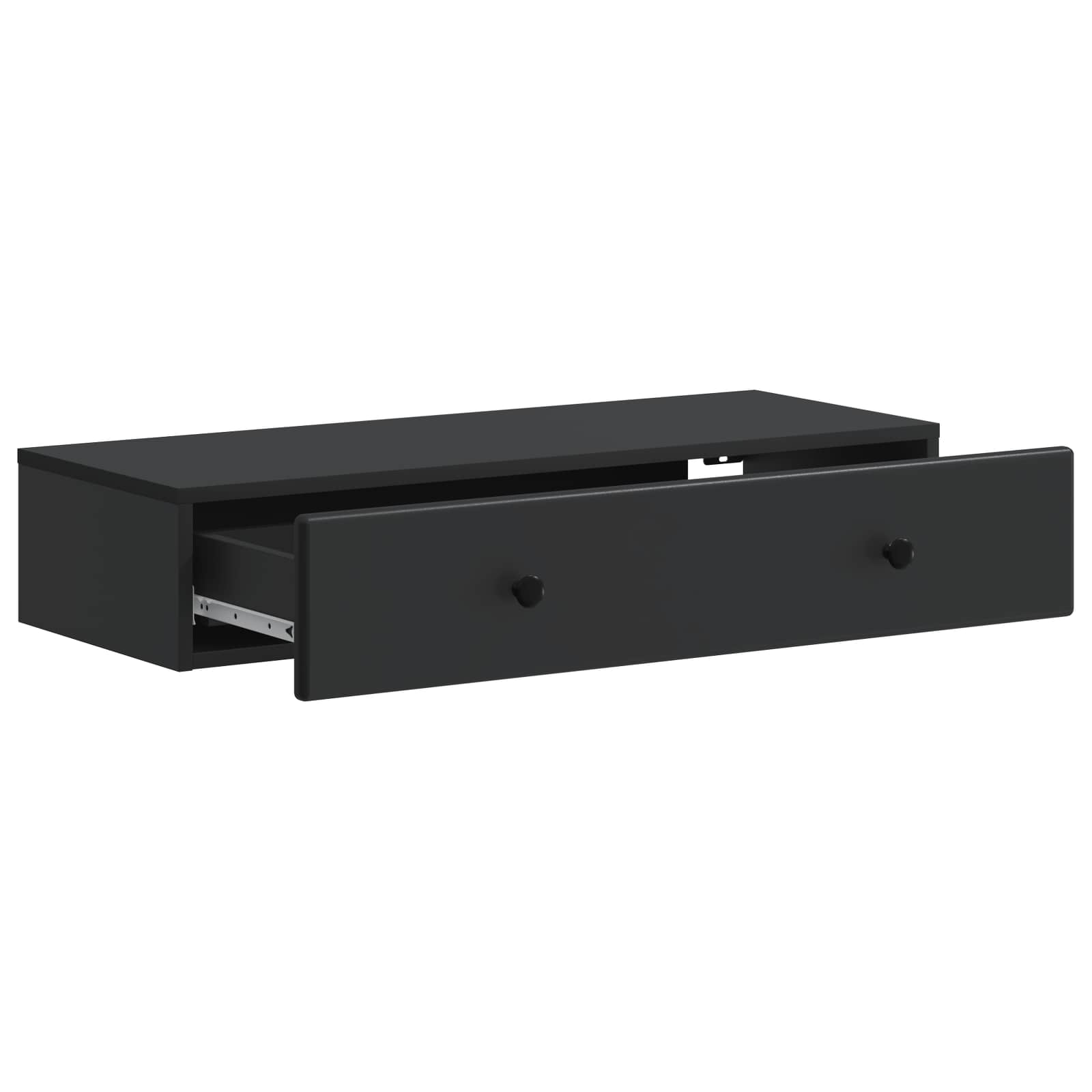 Stolna montirana na zid Crna 87,5 x 34,5 x 17 cm