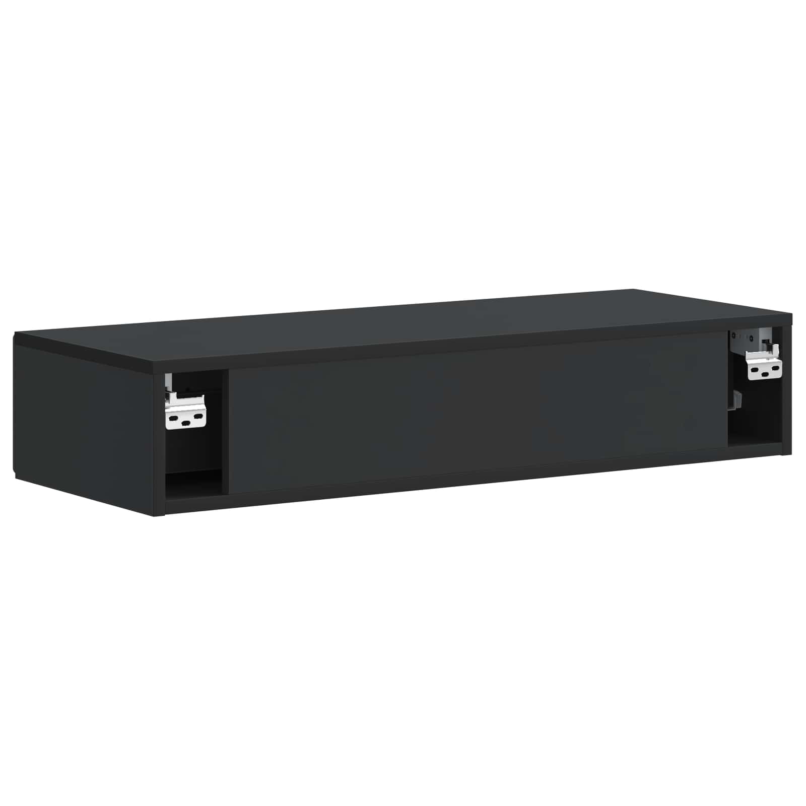 Stolna montirana na zid Crna 87,5 x 34,5 x 17 cm