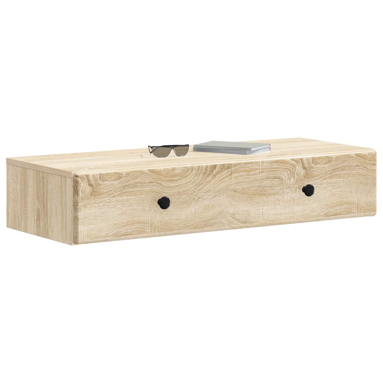 Stolna montirana na zid Hrast sonoma 87,5 x 34,5 x 17 cm
