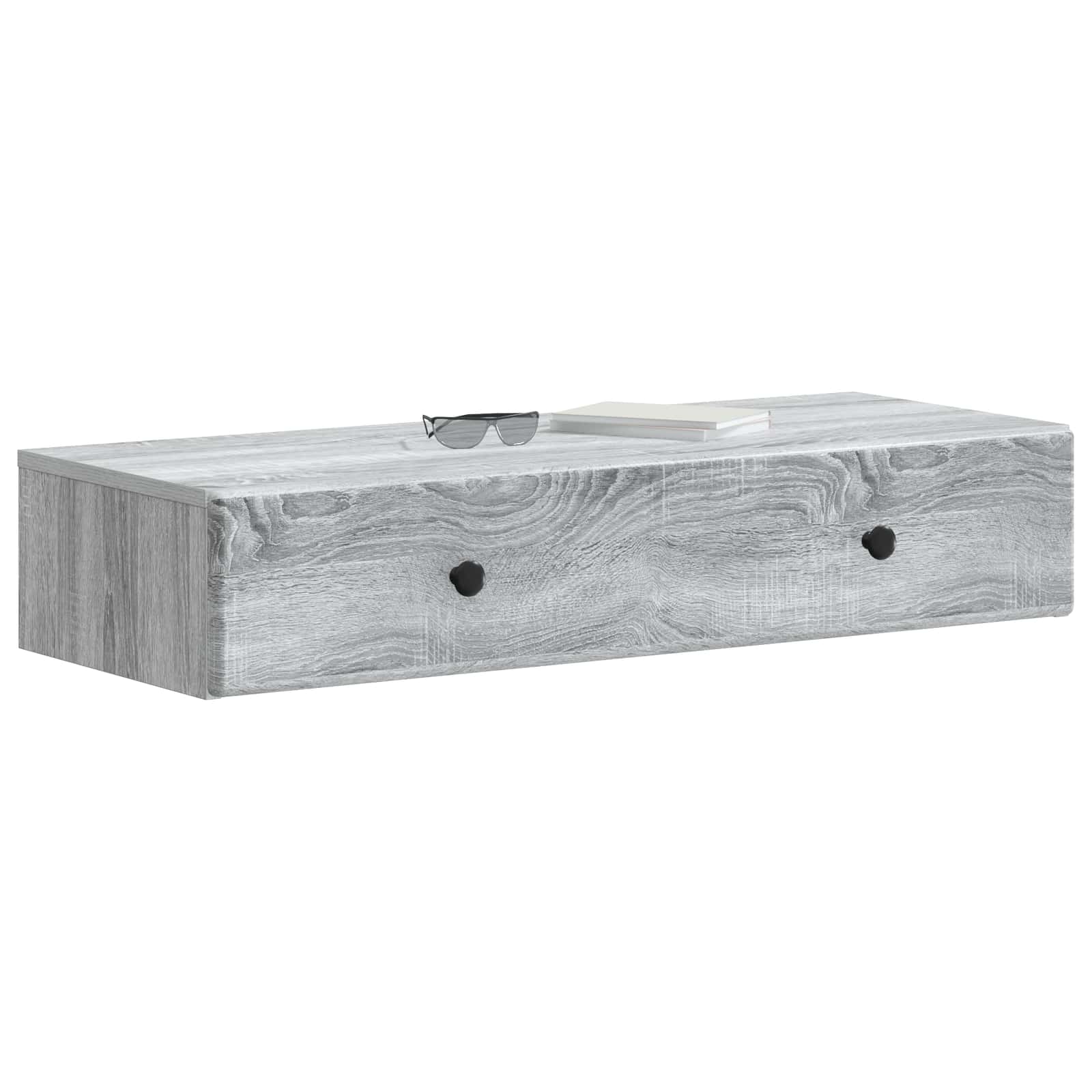 Stolna montirana na zid Siva sonoma 87,5 x 34,5 x 17 cm