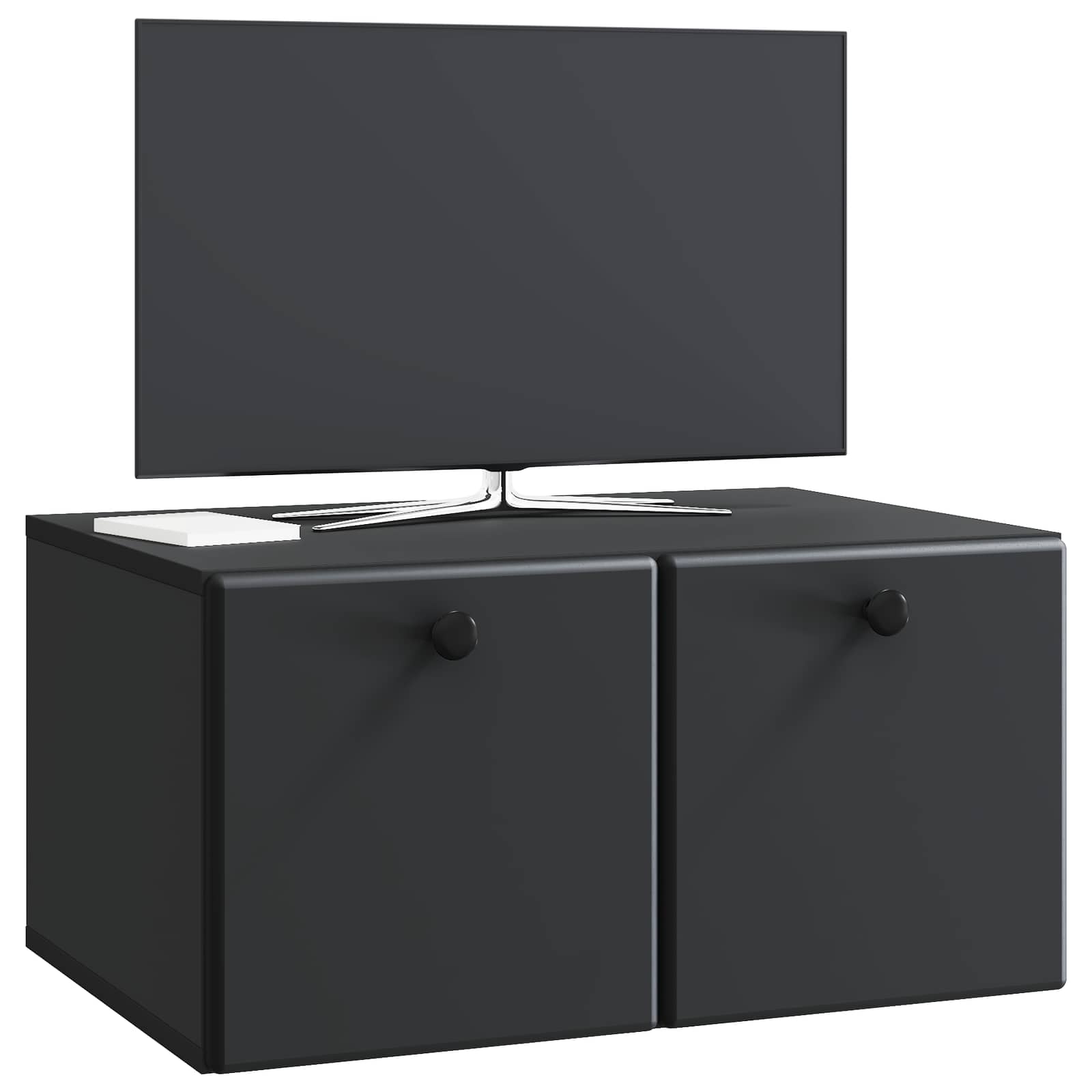 TV ormar za zid 59,5 x 41 x 30 cm Crna Konstruirano drvo Zidne