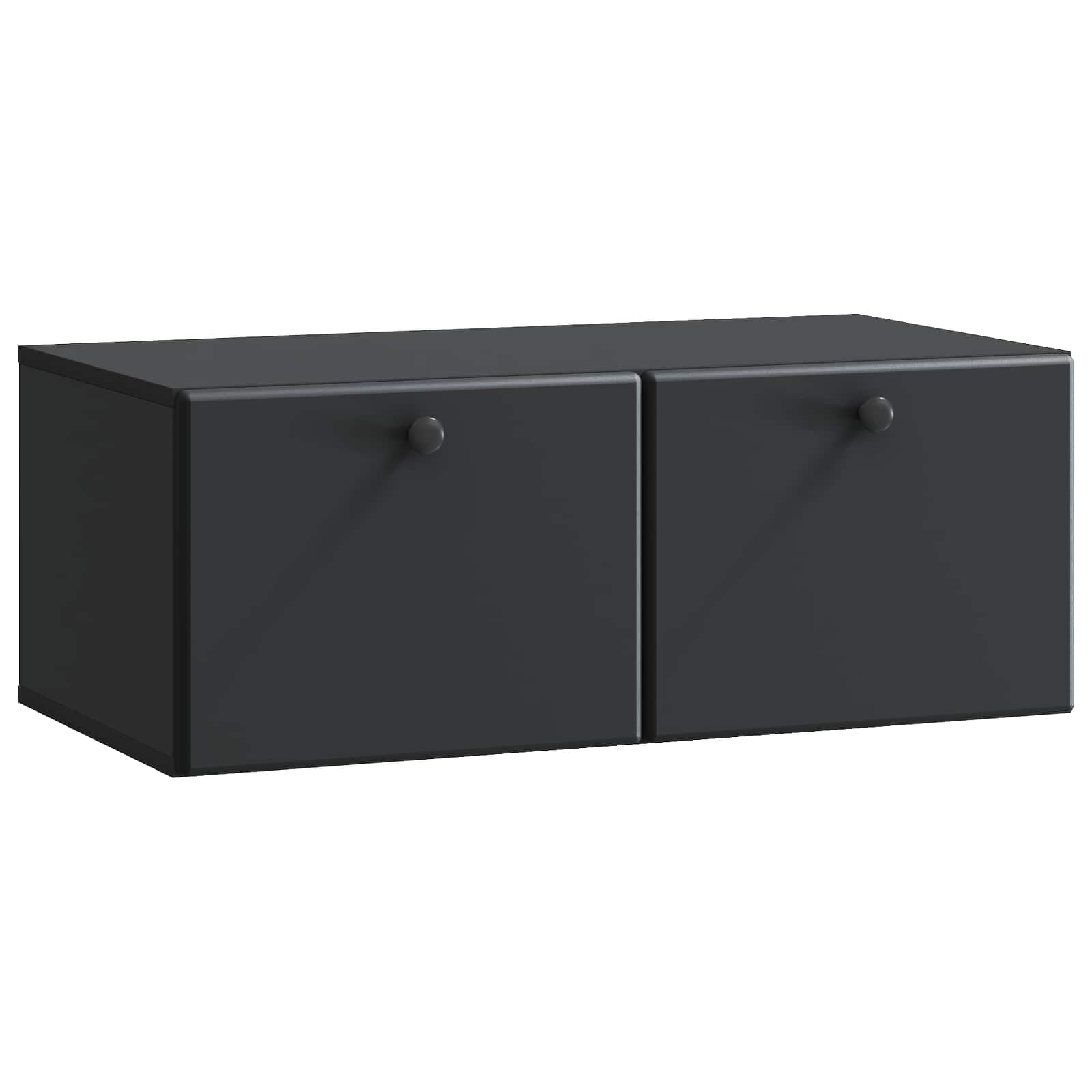 TV ormar za zid 78,5 x 41 x 30 cm Crna Konstruirano drvo Zidne