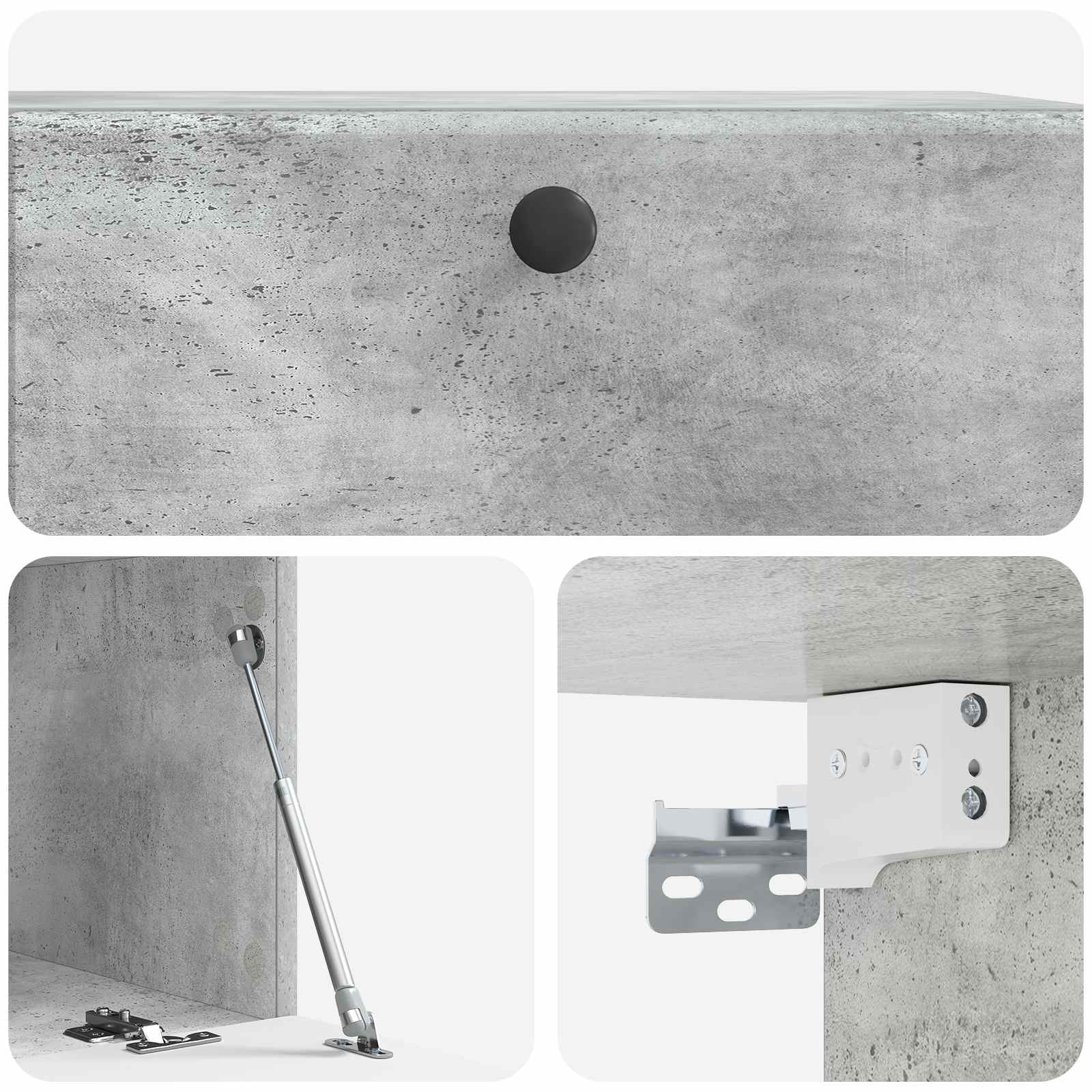 TV ormar za zid 78,5 x 41 x 30 cm Betonska siva