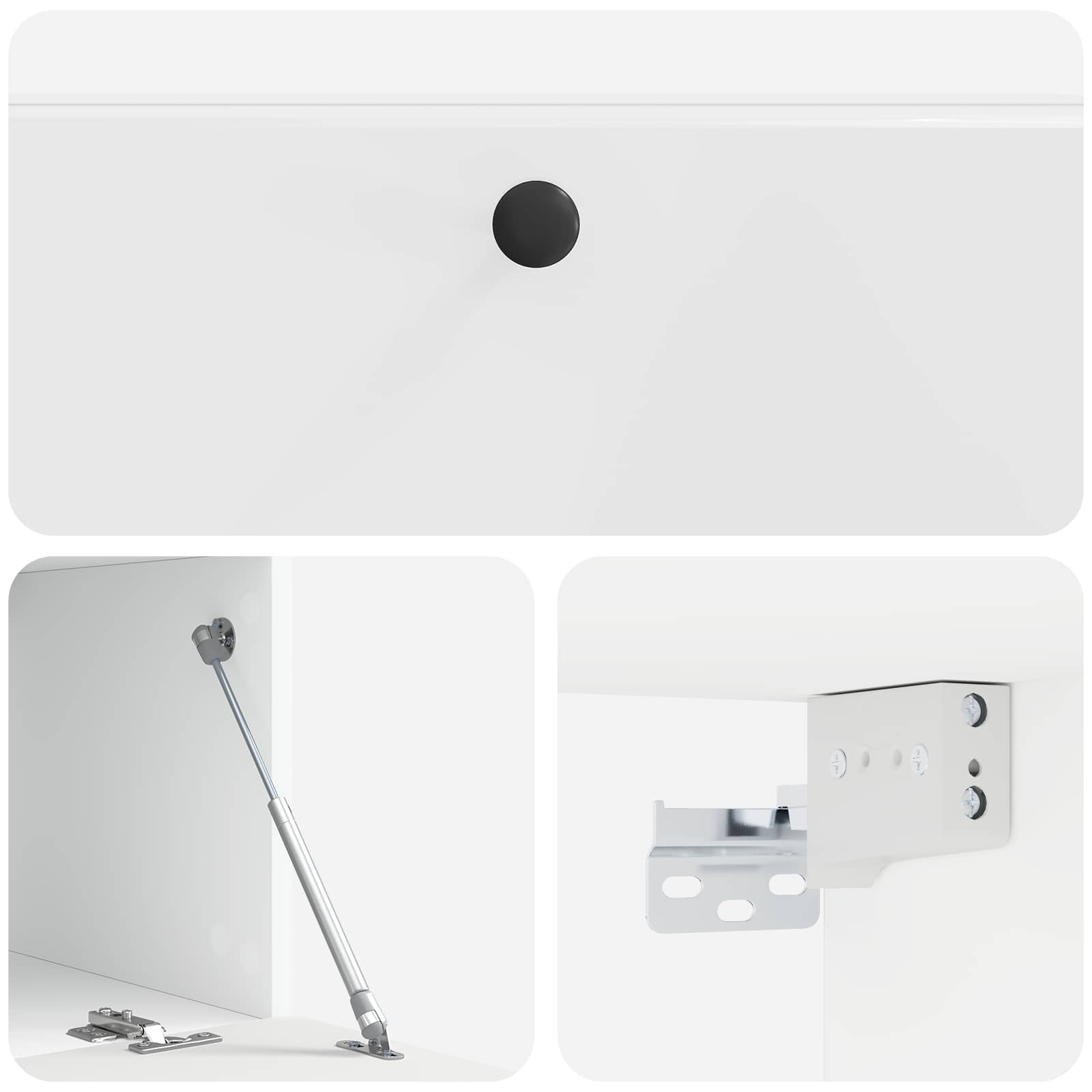 TV ormar za zid 98 x 41 x 30 cm Bijela visokog sjaja