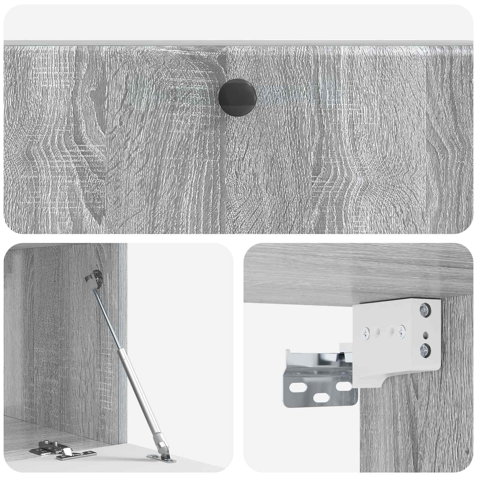 TV ormar za zid 98 x 41 x 30 cm Siva Sonoma Konstruirano drvo
