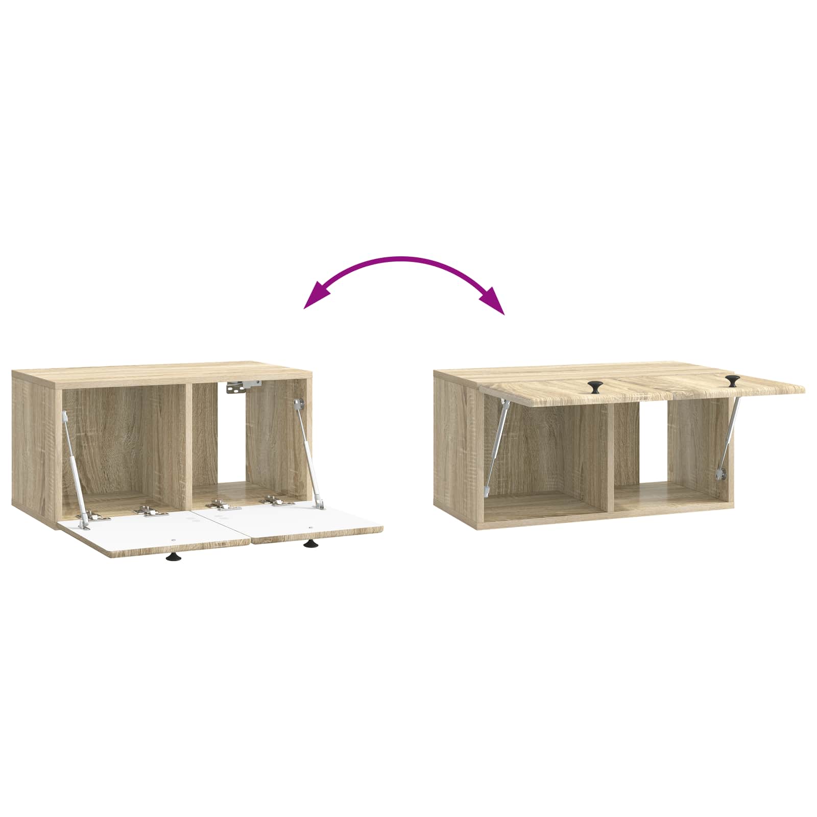 TV ormar za zid 59,5 x 31 x 30 cm Hrast sonoma