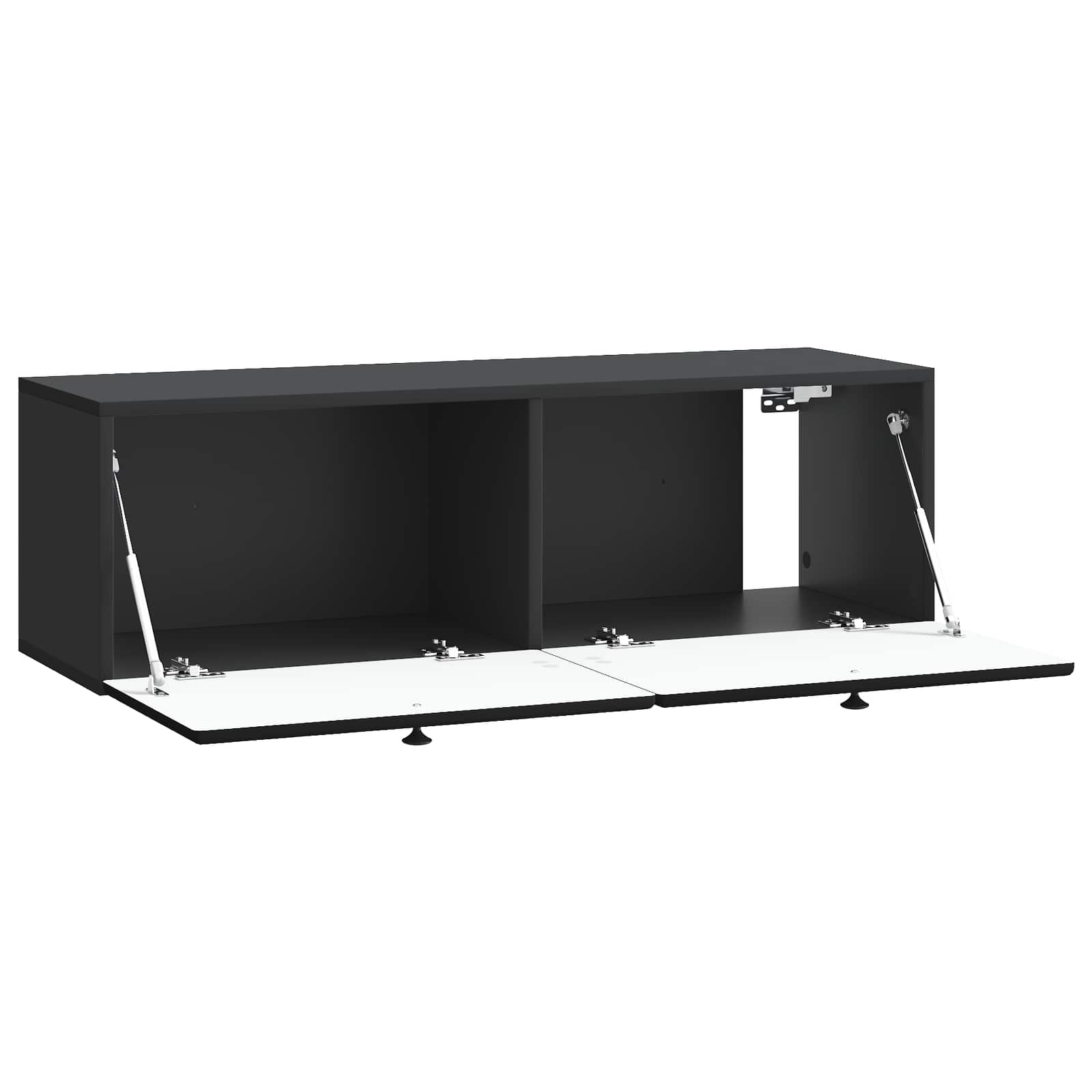TV ormar za zid 98 x 31 x 30 cm Crna Konstruirano drvo Zidne