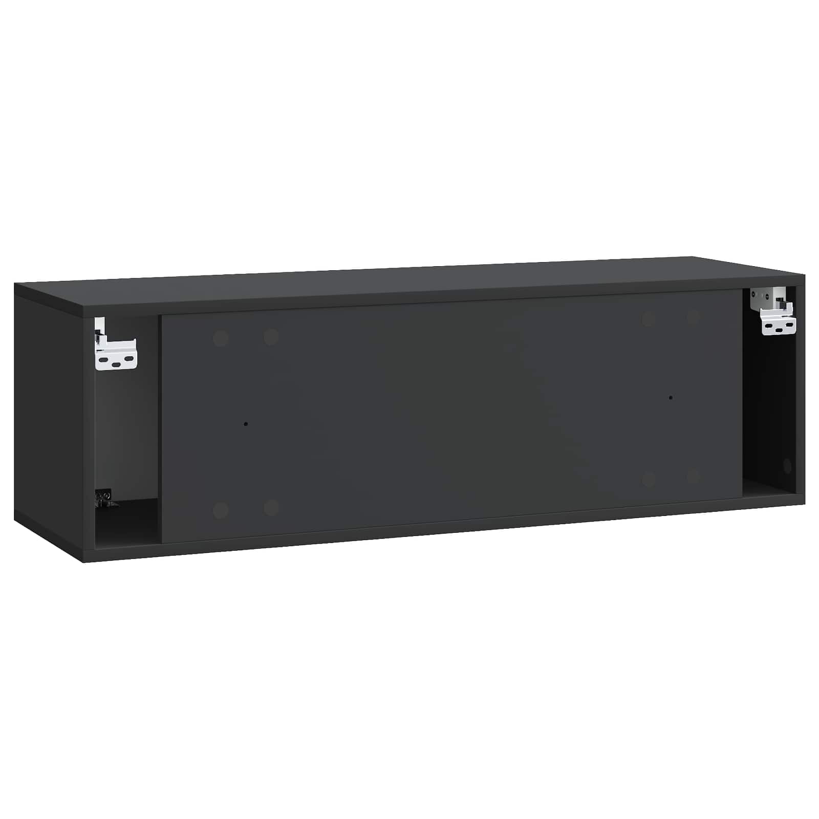 TV ormar za zid 98 x 31 x 30 cm Crna Konstruirano drvo Zidne