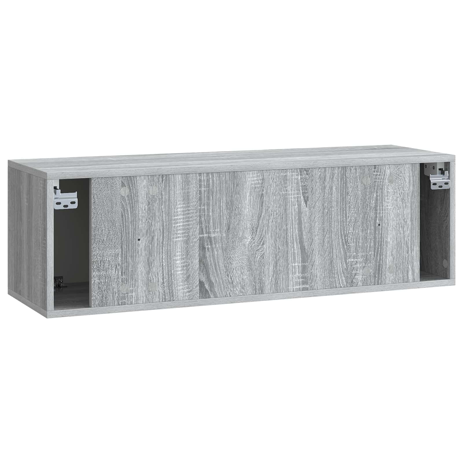 TV ormar za zid 98 x 31 x 30 cm Siva Sonoma Konstruirano drvo