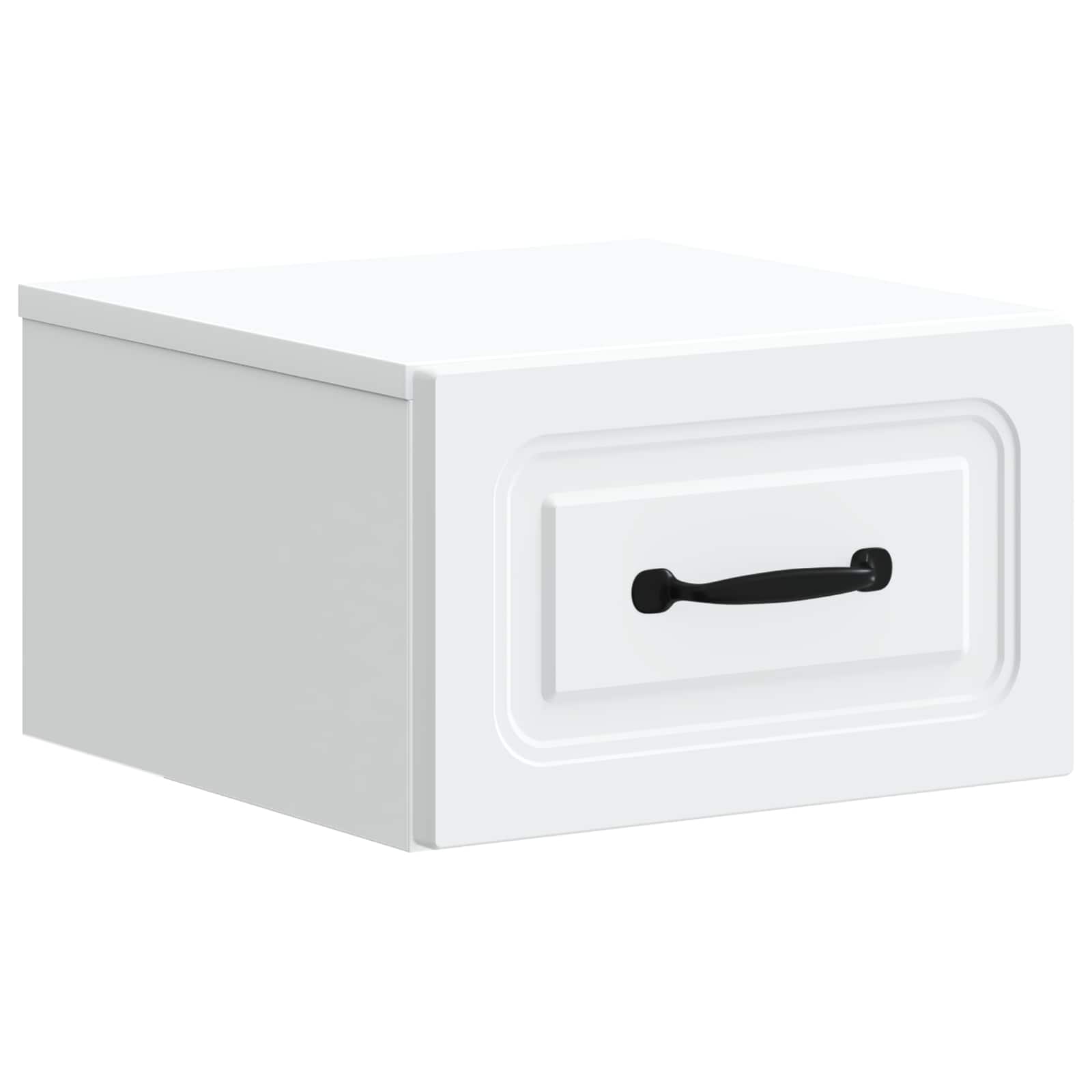 Noćni ormarić za montažu na zid 2 pcs Bijela 34,5 x 33 x 20 cm
