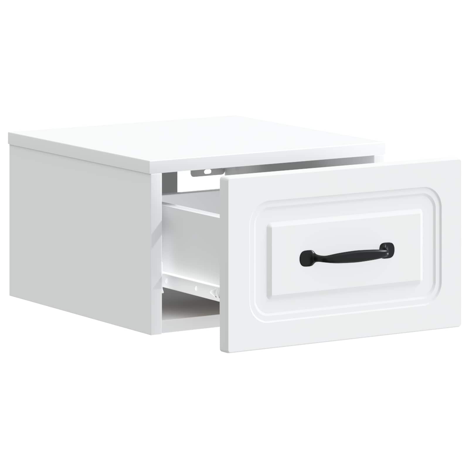 Noćni ormarić za montažu na zid 2 pcs Bijela 34,5 x 33 x 20 cm