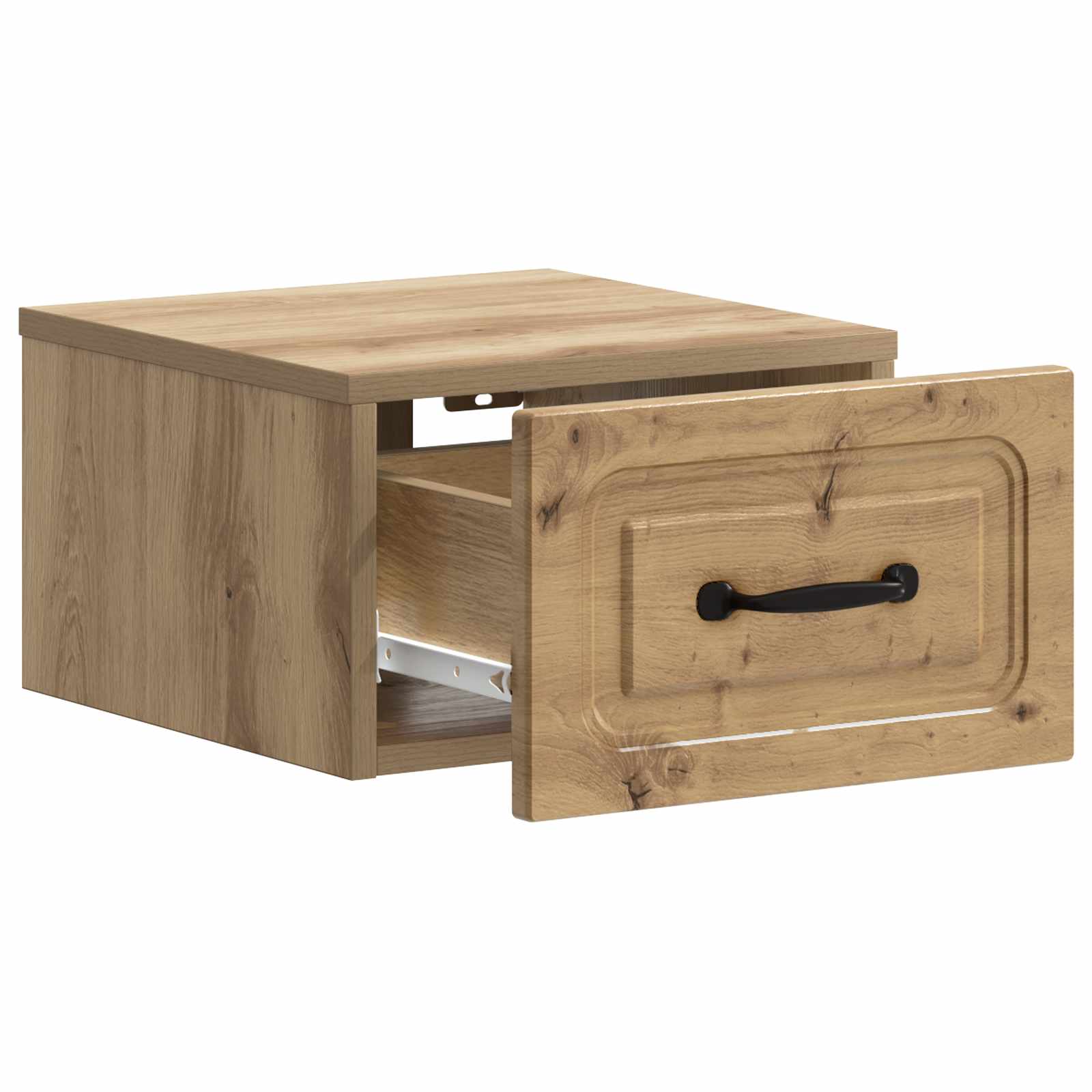 Noćni ormarić za montažu na zid s ladicama 2 pcs Hrast artisan