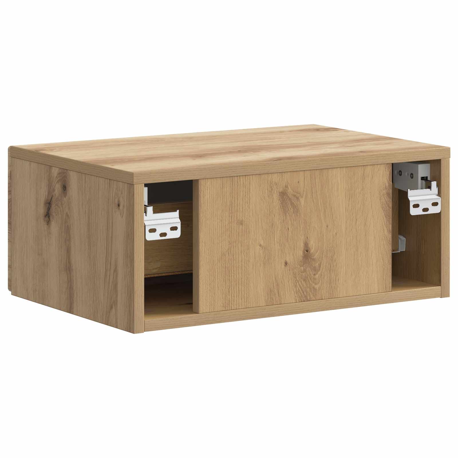 Noćni ormarić za montažu na zid s ladicama 2 pcs Hrast artisan