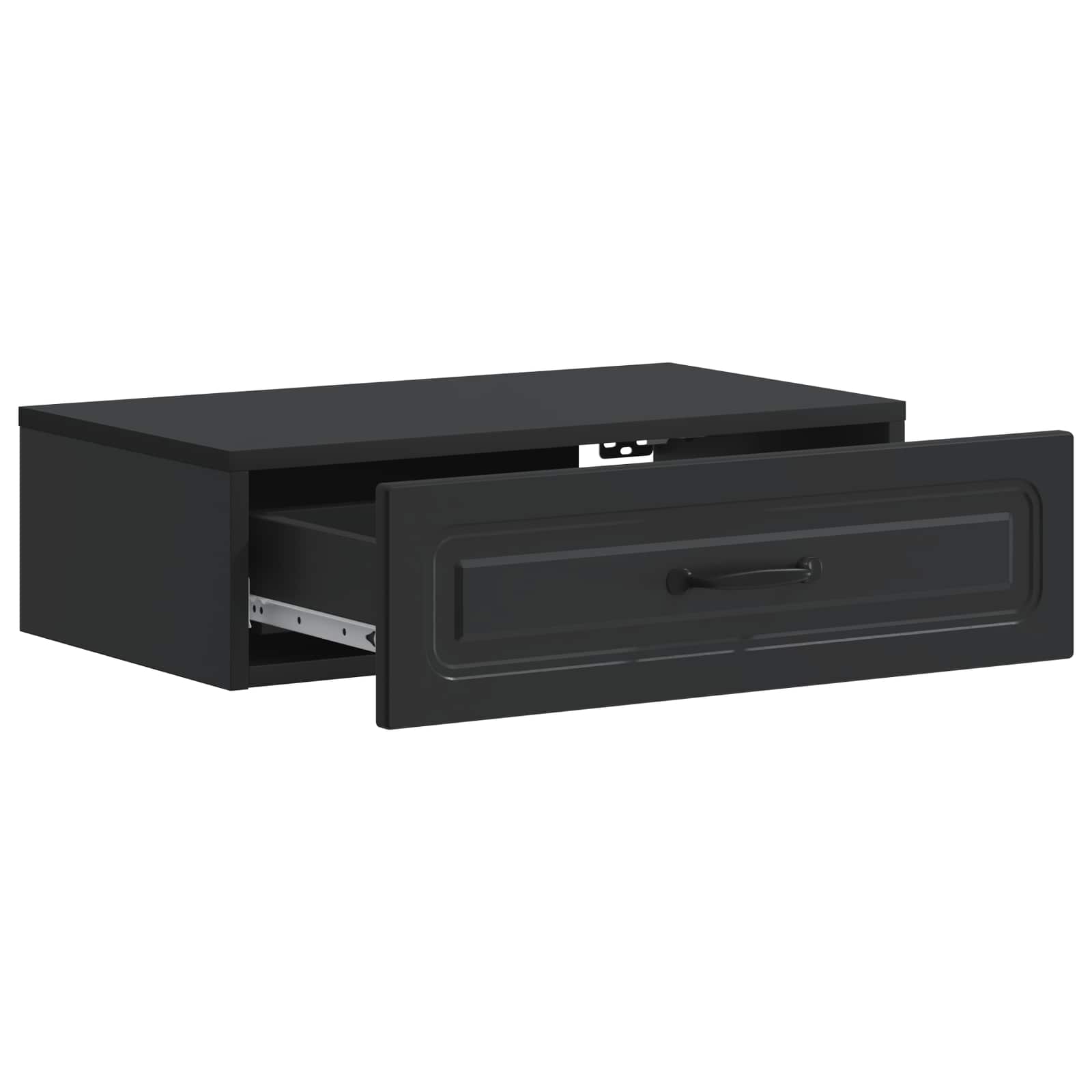 Stolna montirana na zid Crna 59 x 34,5 x 17 cm