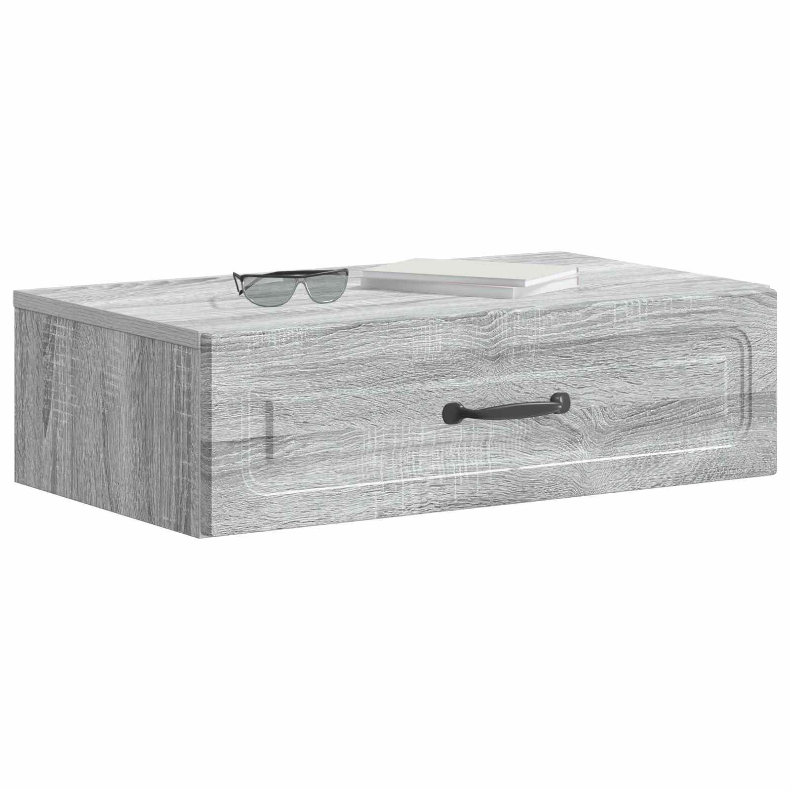 Stolna montirana na zid Siva sonoma 59 x 34,5 x 17 cm