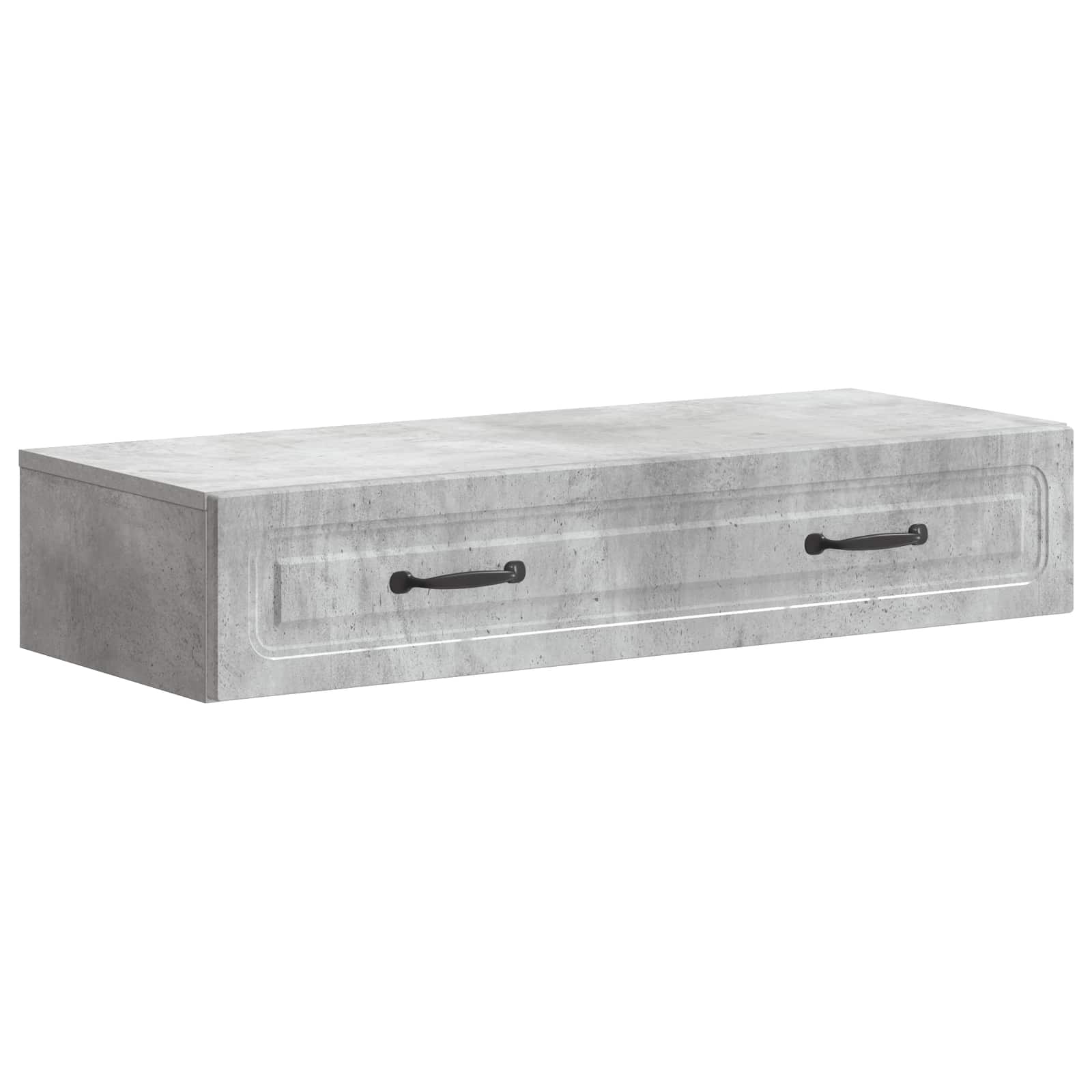 Stolna montirana na zid Betonska siva 87,5 x 34,5 x 17 cm