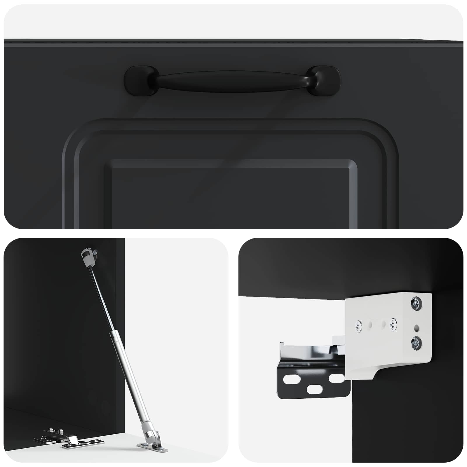 TV ormar za zid Zidne Crna 59,5 x 41 x 30 cm Konstruirano drvo