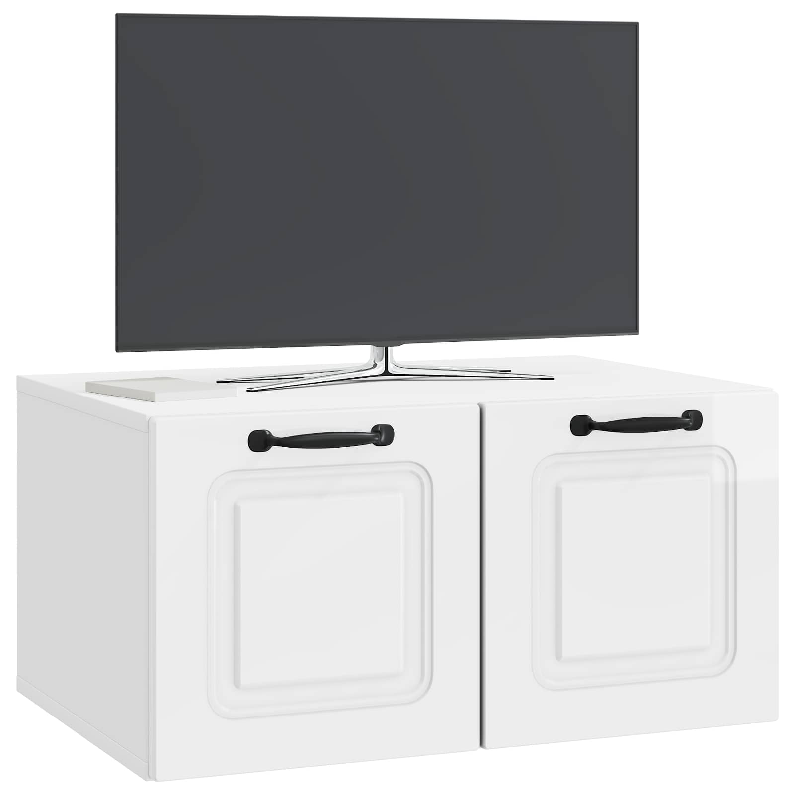 TV ormar za zid Zidne Bijela visokog sjaja 59,5 x 41 x 30 cm