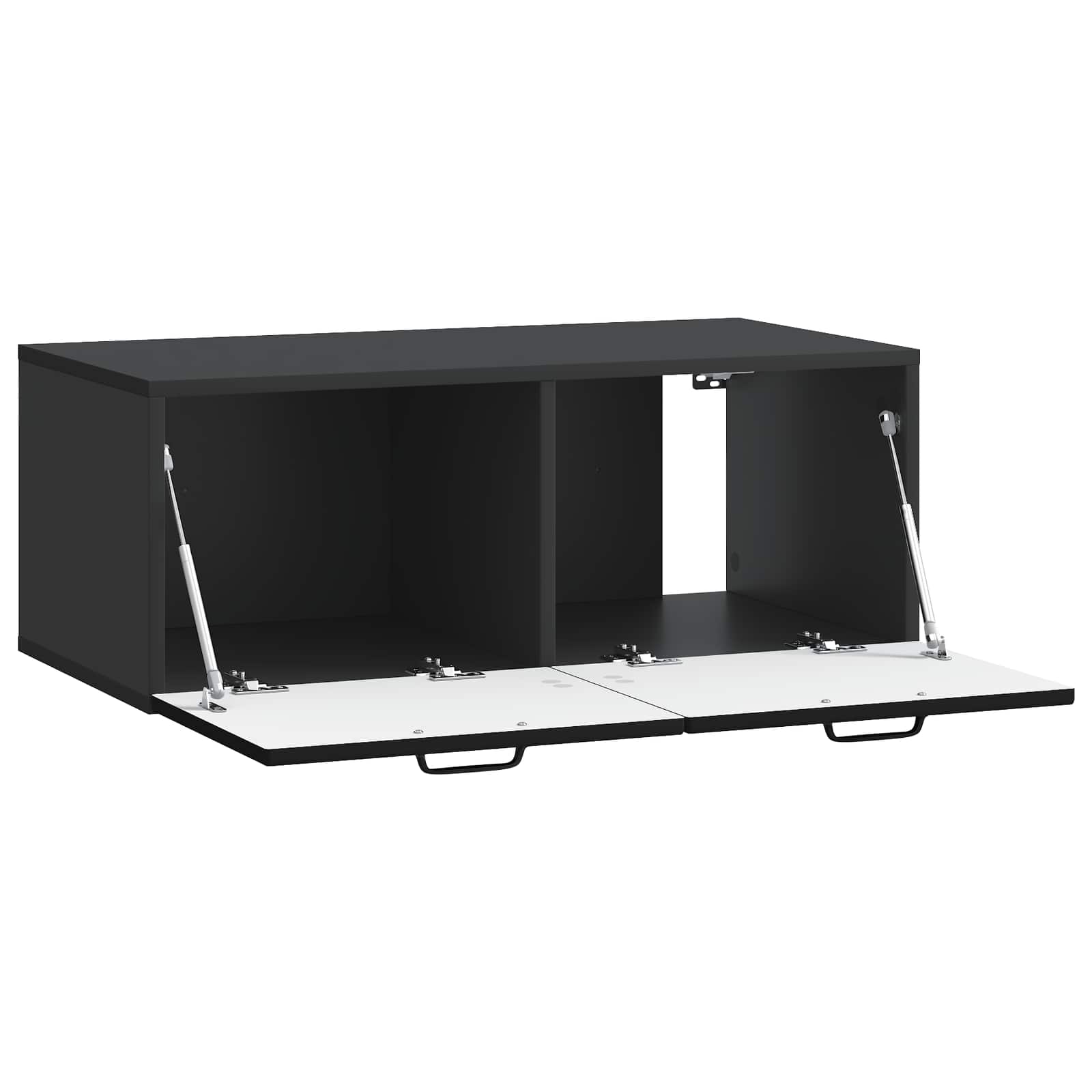 TV ormar za zid Zidne Crna 78,5 x 41 x 30 cm Konstruirano drvo