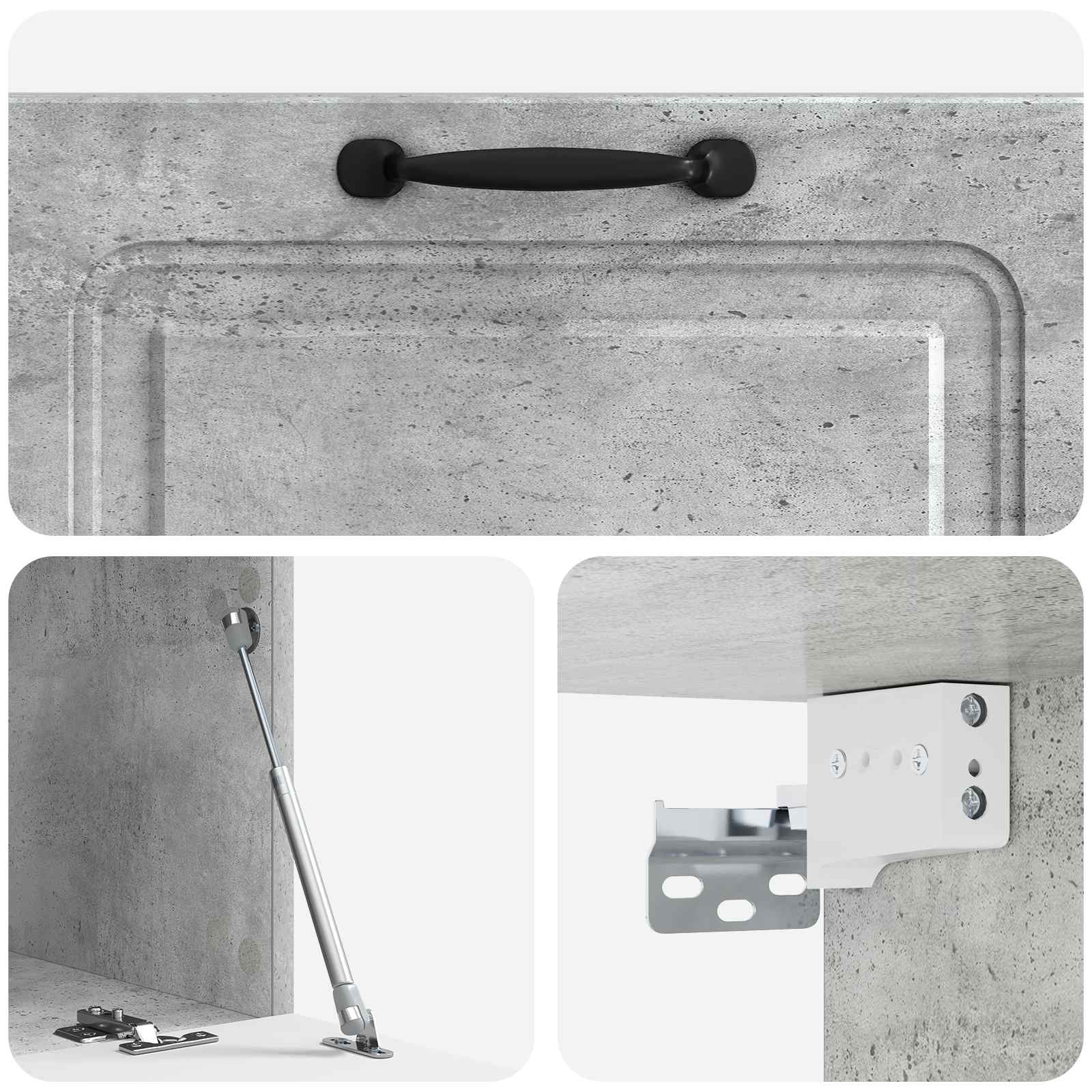 TV ormar za zid Zidne Betonska siva 78,5 x 41 x 30 cm