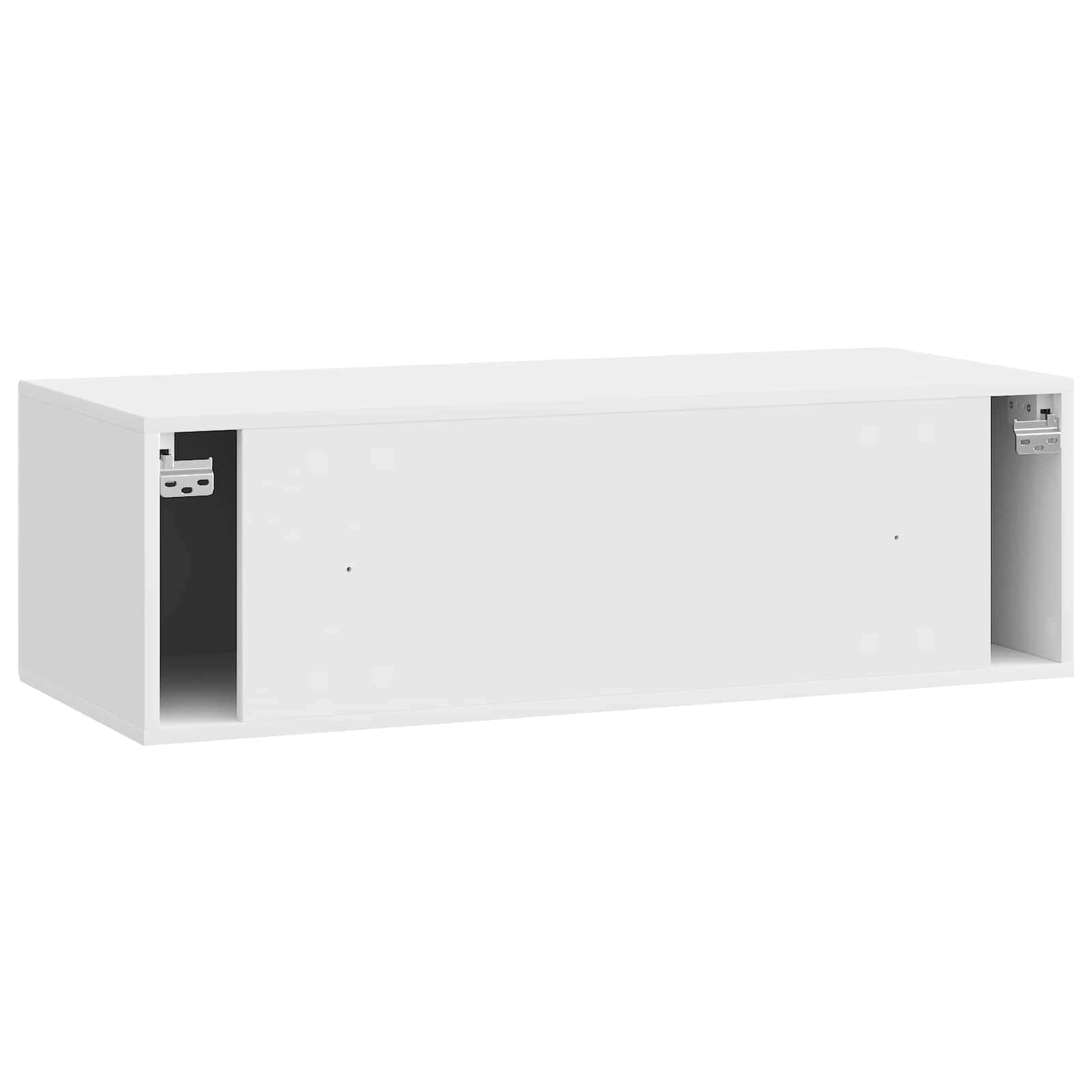 TV ormar za zid Zidne Bijela visokog sjaja 98 x 41 x 30 cm