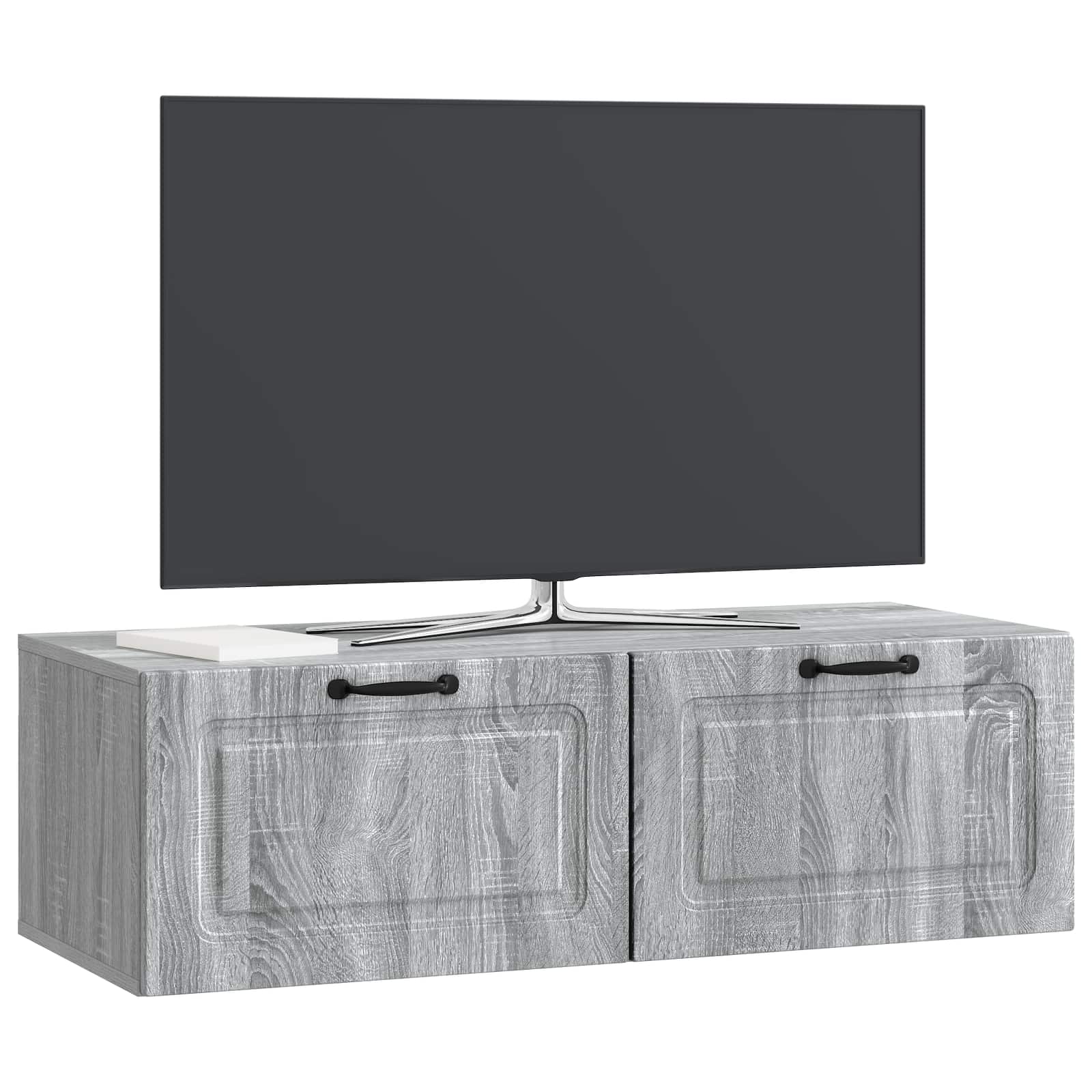 TV ormar za zid Siva sonoma 98 x 41 x 30 cm Konstruirano drvo