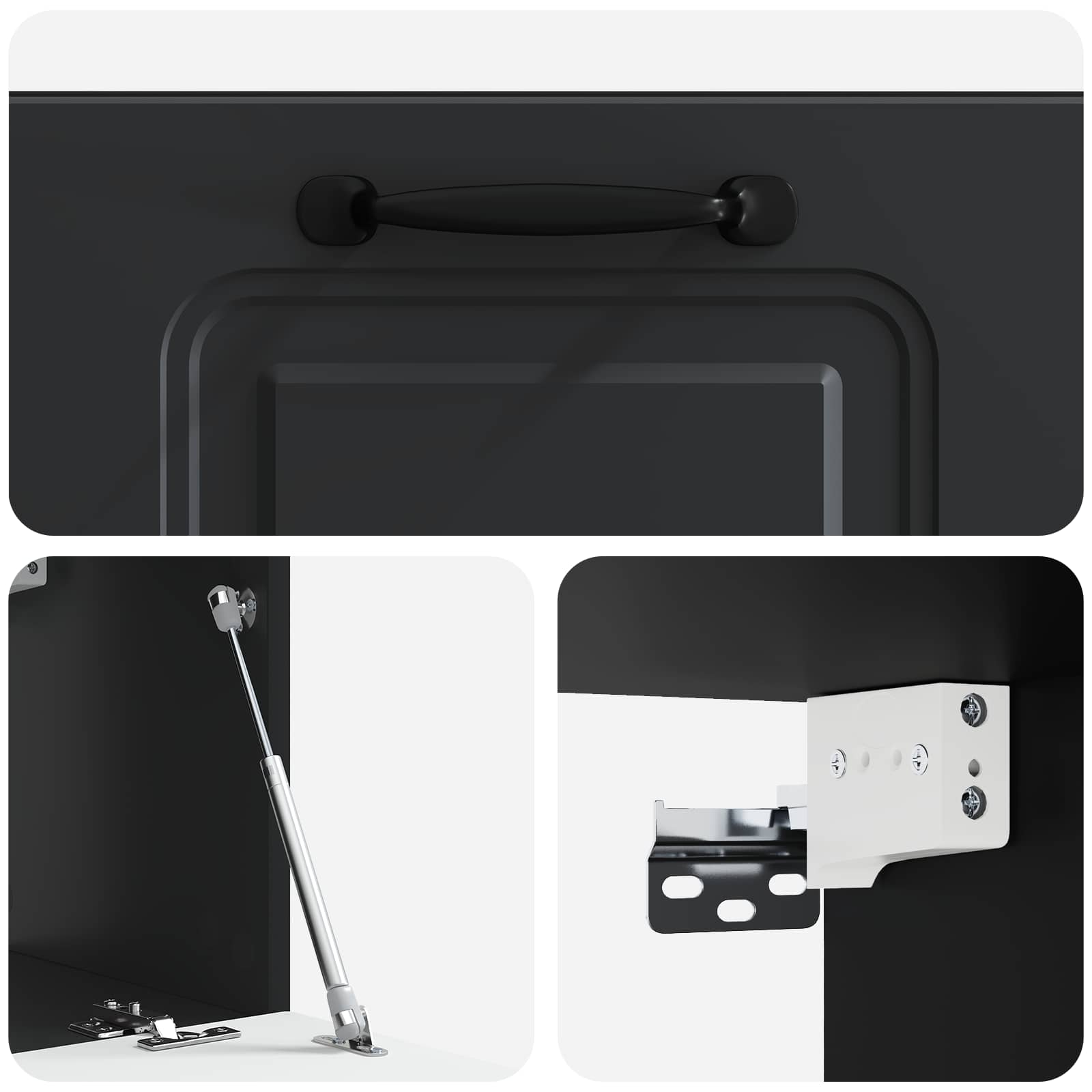 TV ormar za zid Zidne Crna 59,5 x 31 x 30 cm Konstruirano drvo