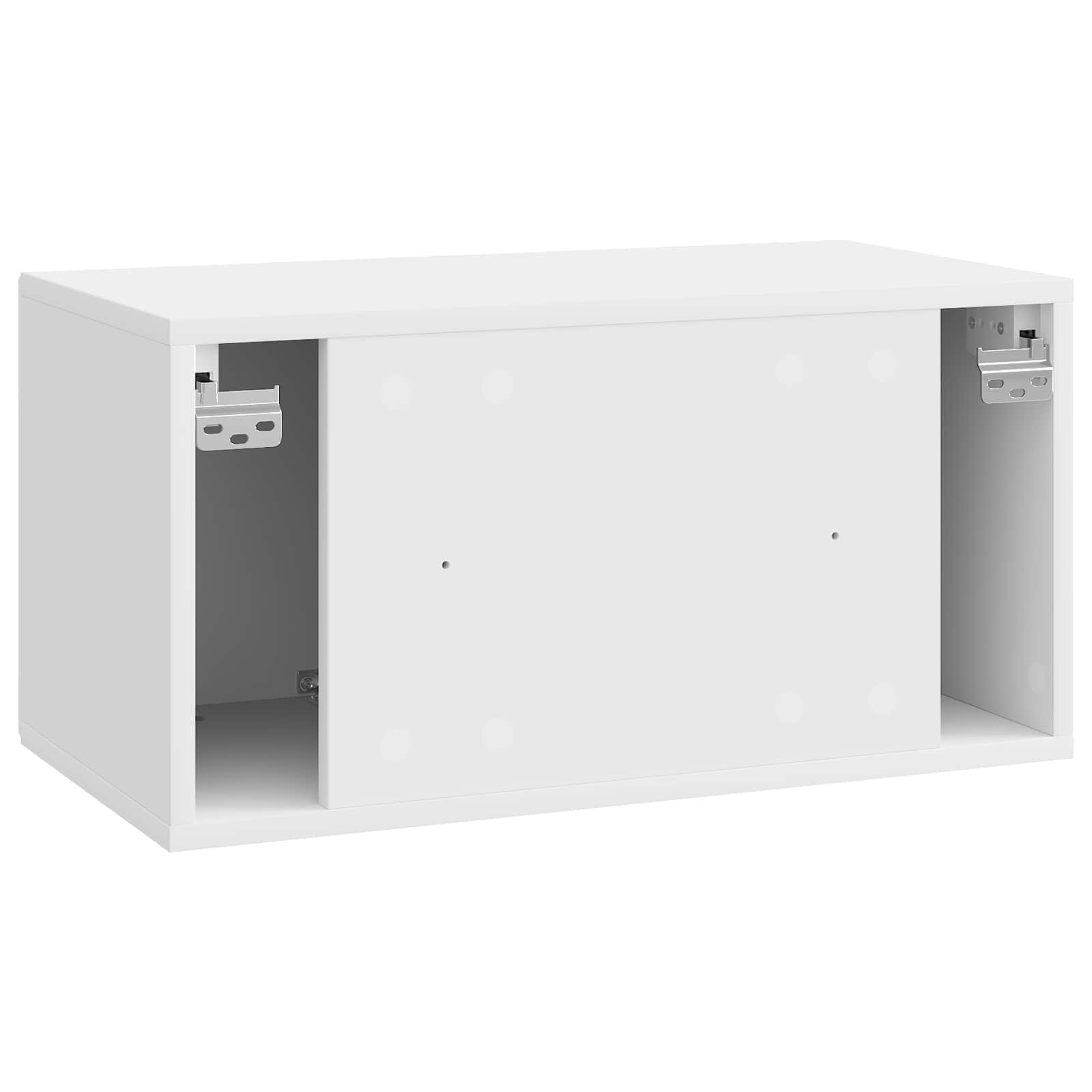 TV ormar za zid Zidne Bijela visokog sjaja 59,5 x 31 x 30 cm