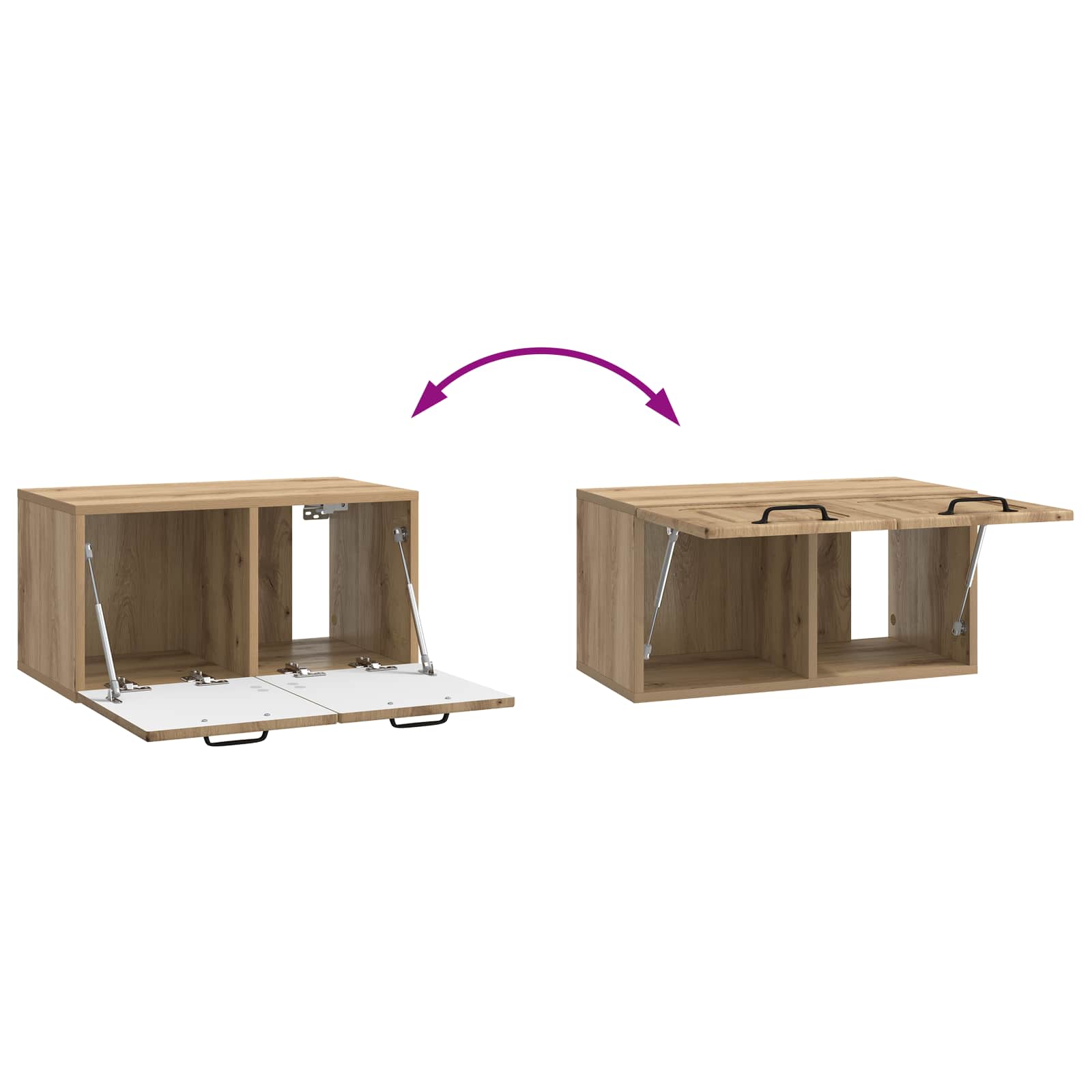 TV ormar za zid Zidne Hrast artisan 59,5 x 31 x 30 cm