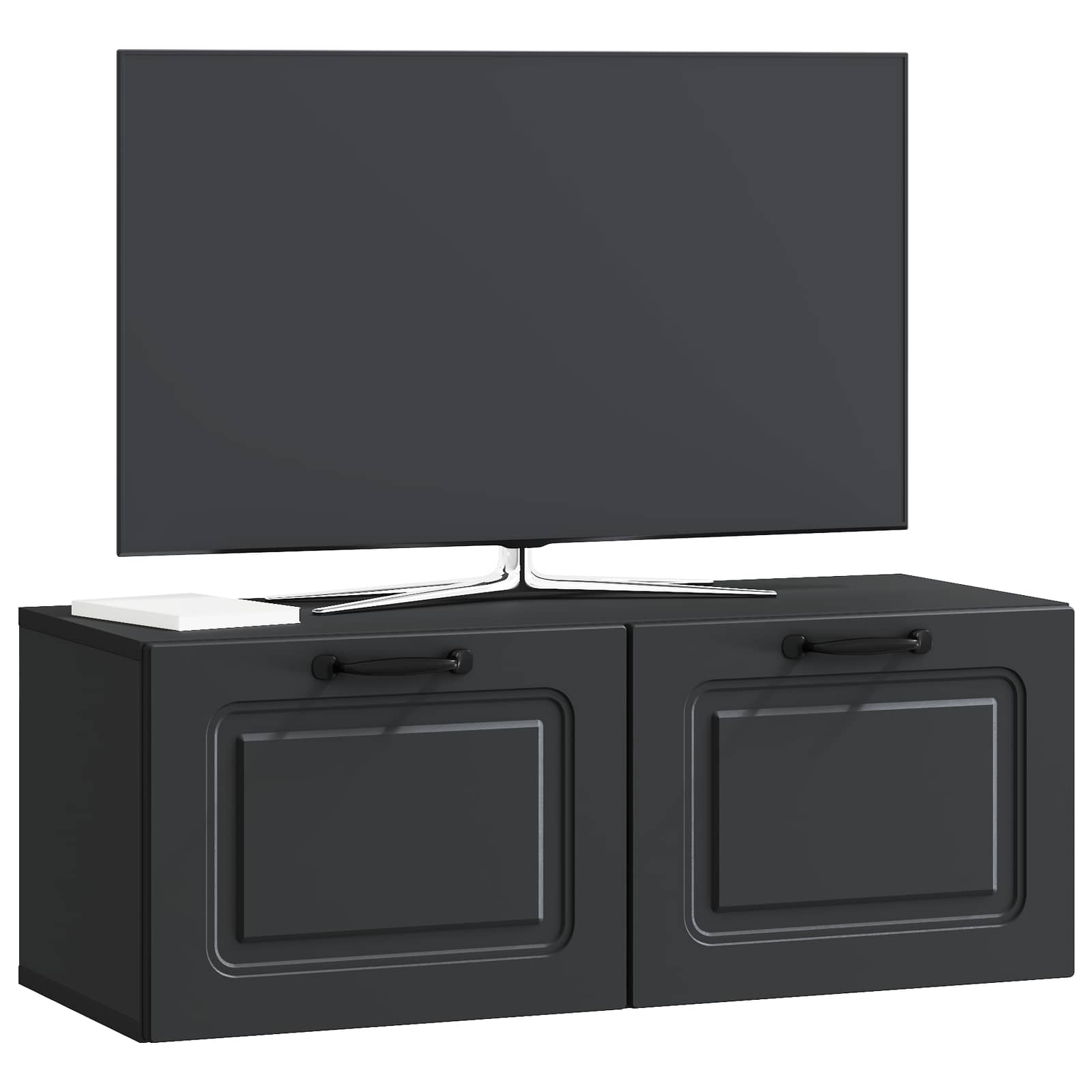 TV ormar za zid Zidne Crna 78,5 x 31 x 30 cm Konstruirano drvo