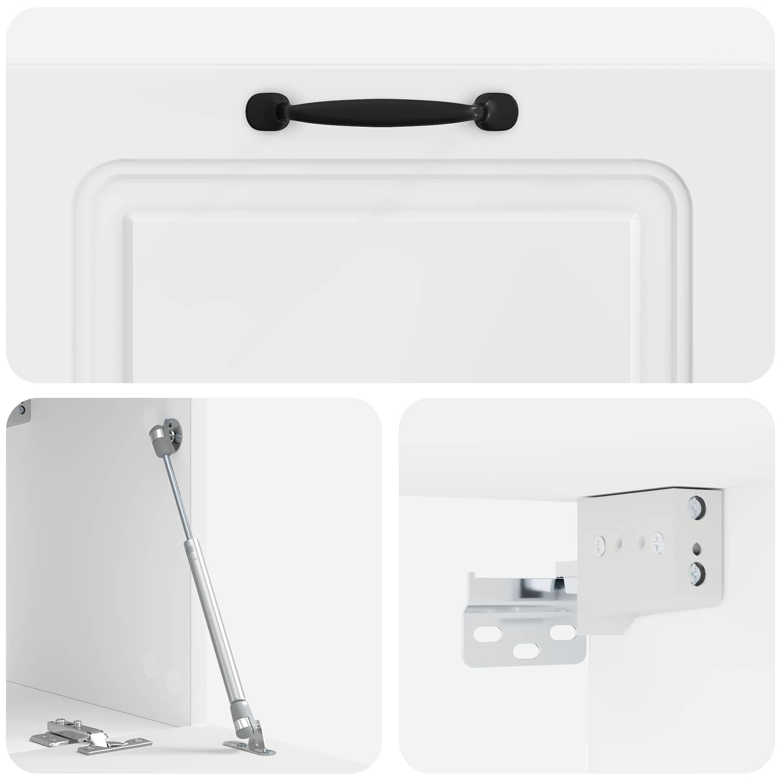 TV ormar za zid Zidne Bijela visokog sjaja 78,5 x 31 x 30 cm