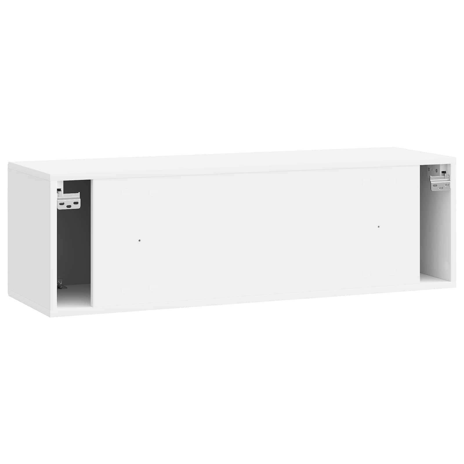 TV ormar za zid Zidne Bijela visokog sjaja 98 x 31 x 30 cm