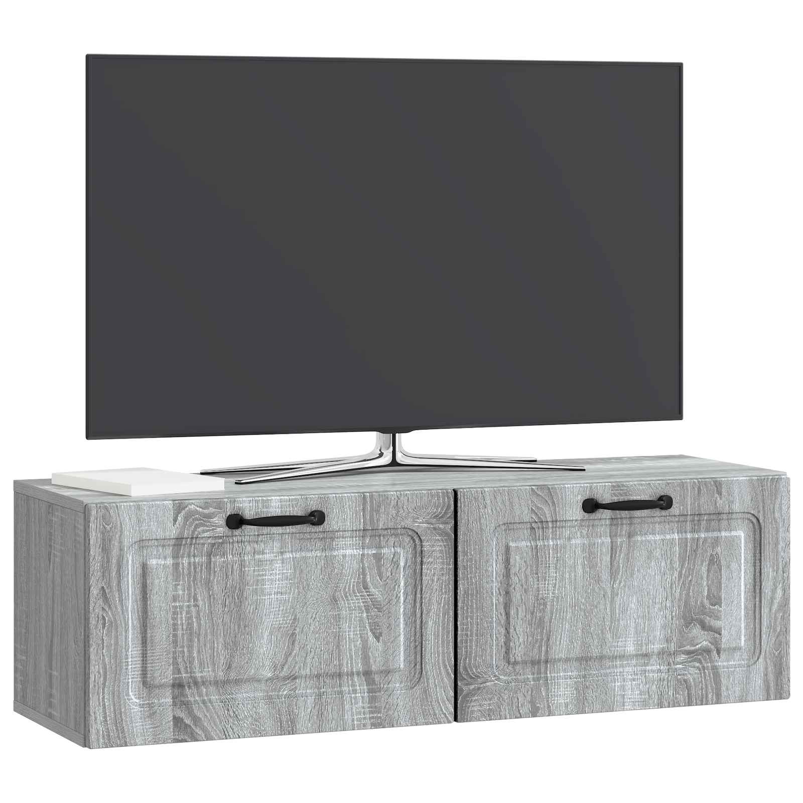 TV ormar za zid Siva sonoma 98 x 31 x 30 cm Konstruirano drvo