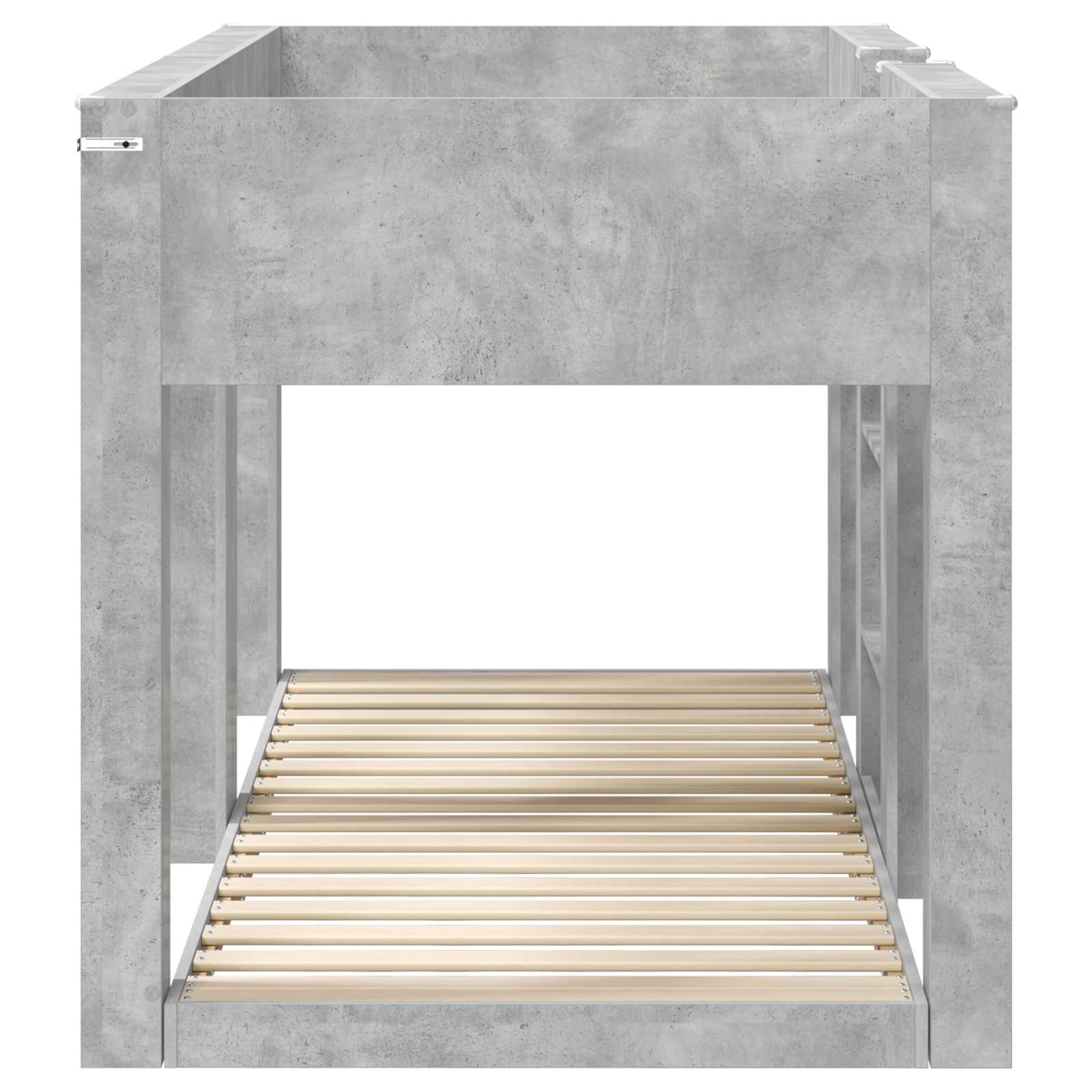 Krevet na kat za djecu Betonski sivi 90 x 200 cm