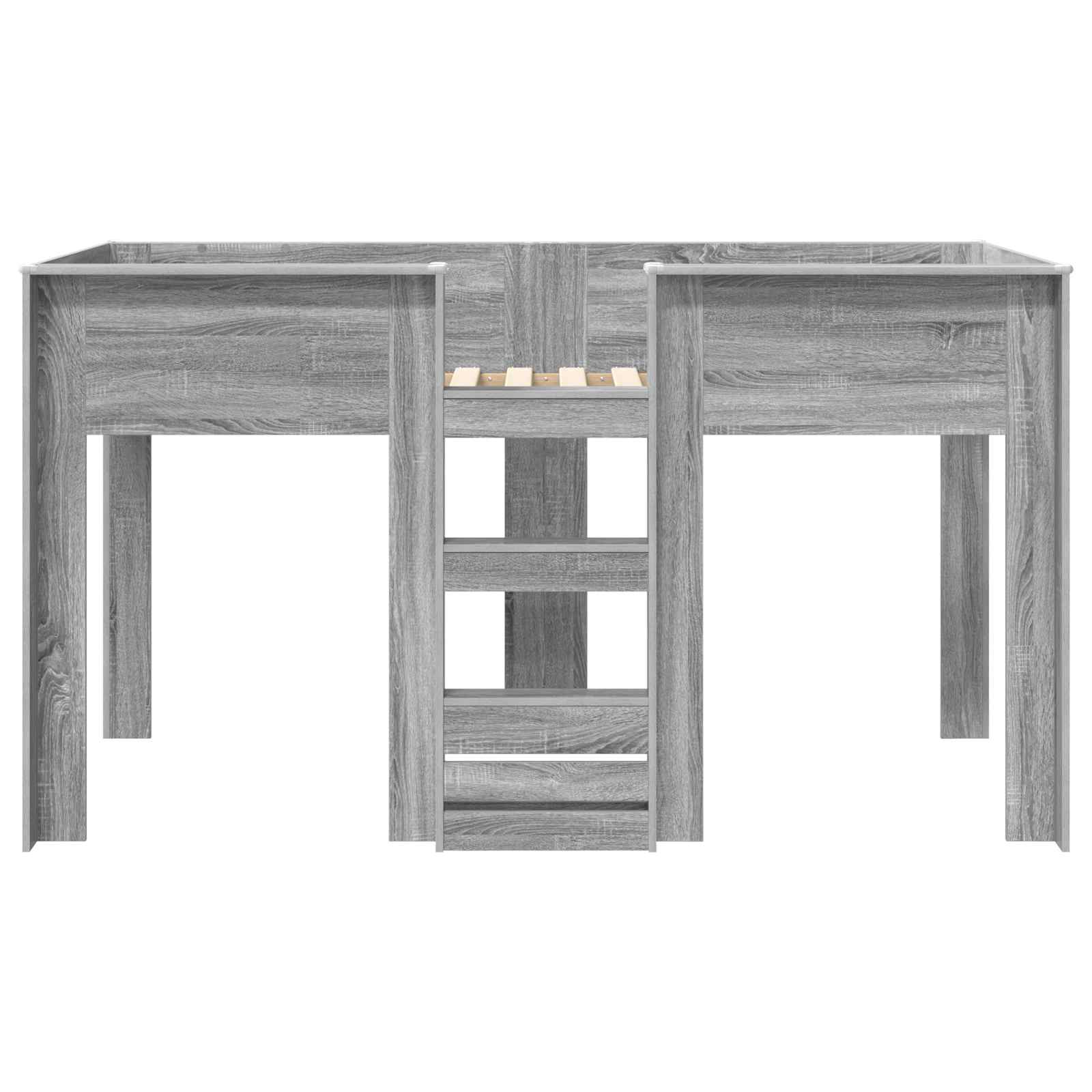 Krevet na kat za djecu s pohranom Siva Sonoma 75 x 190 cm