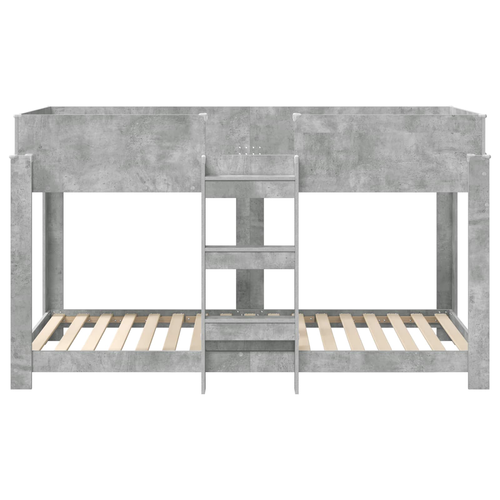 Krevet na kat za djecu Betonski sivi 80 x 200 cm
