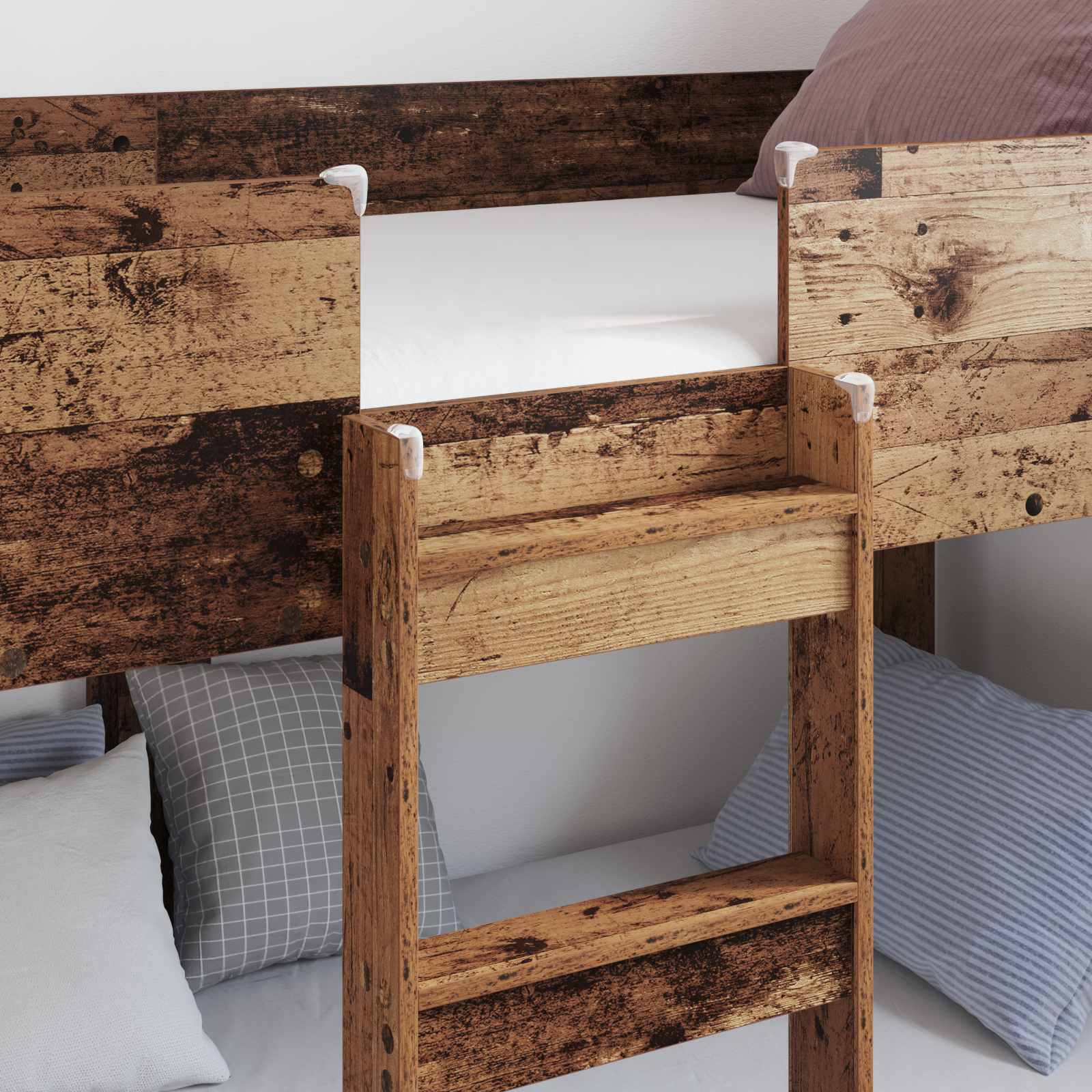 Krevet na kat za djecu Staro drvo 90 x 190 cm Konstruirano drvo