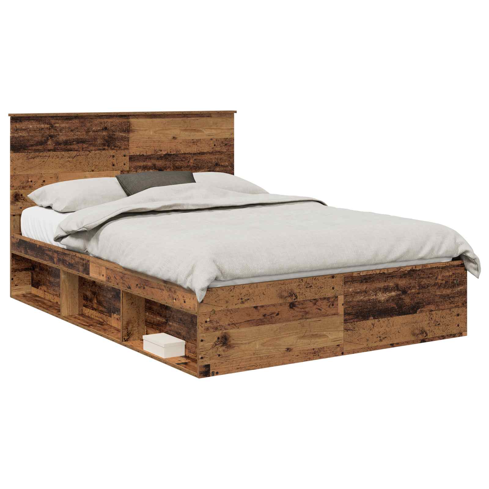 Krevetna konstrukcija s uzglavljem Staro drvo 140 x 190 cm