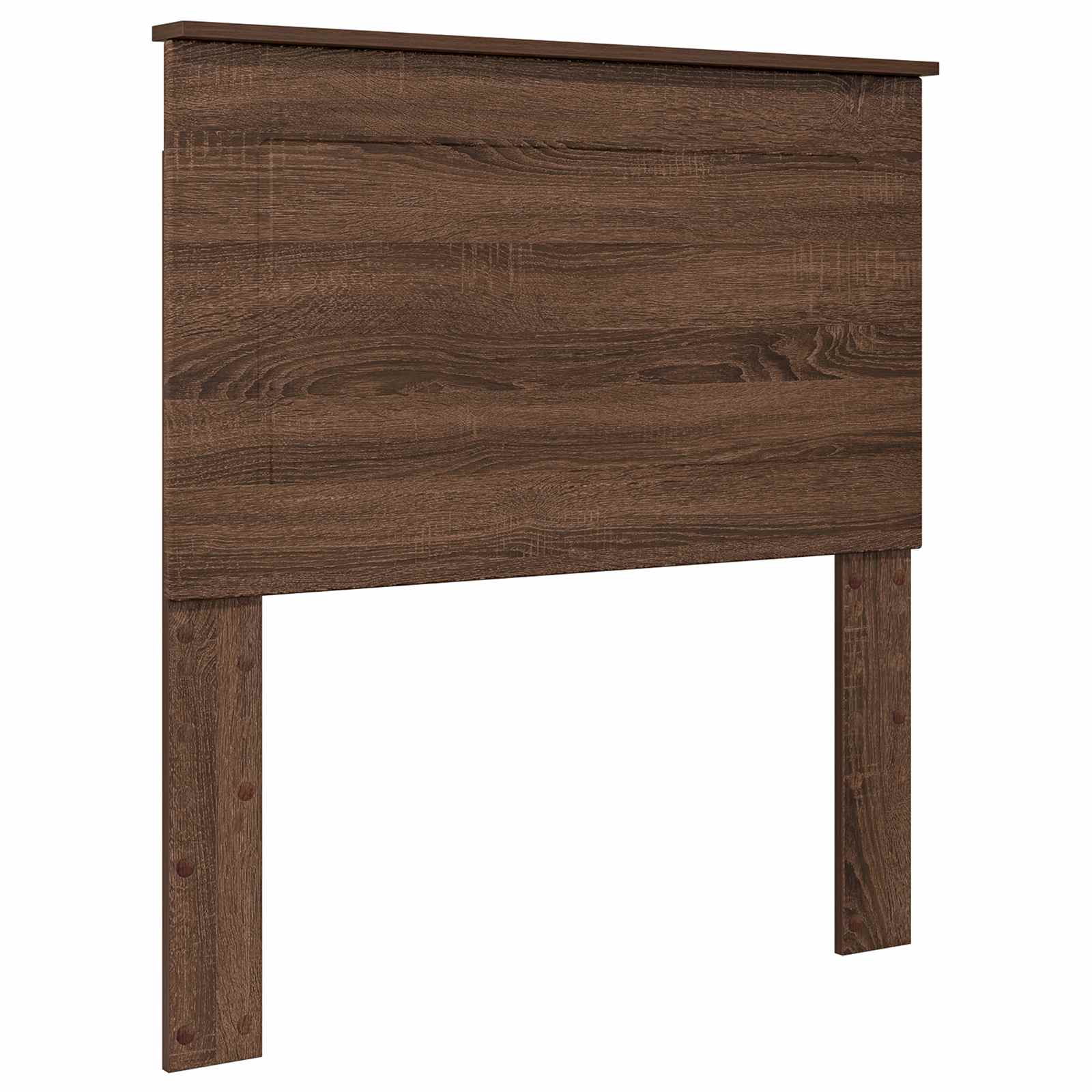 Krevetna konstrukcija s uzglavljem Smeđi hrast 75 x 190 cm
