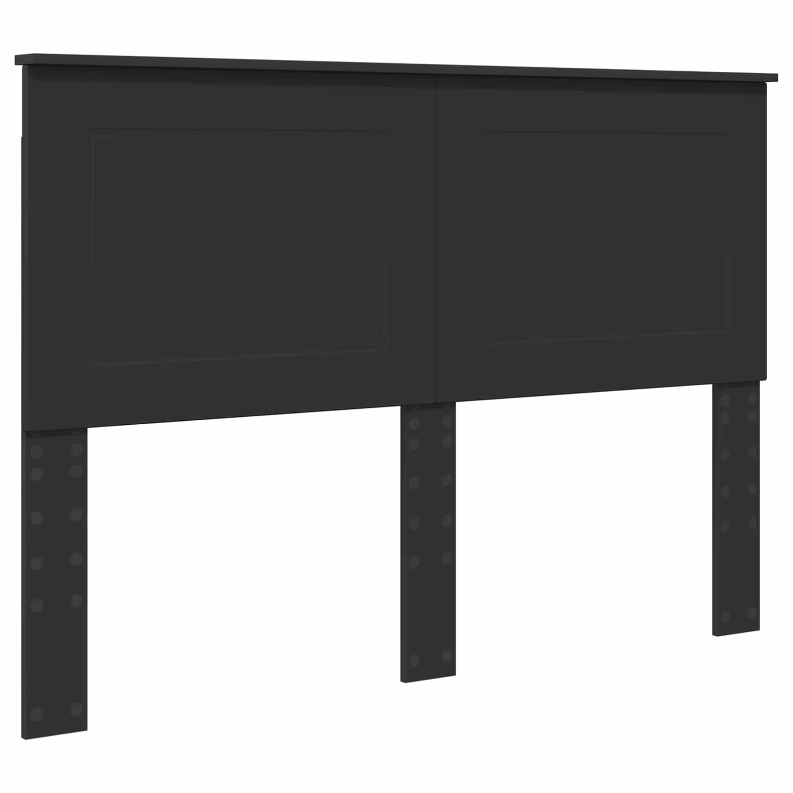 Krevetna konstrukcija Crna 160 x 200 cm Inženjersko Drvo
