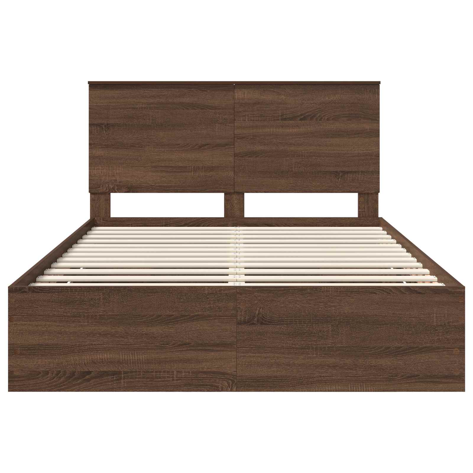Krevetna konstrukcija Smeđi hrast 150 x 200 cm Inženjersko Drvo