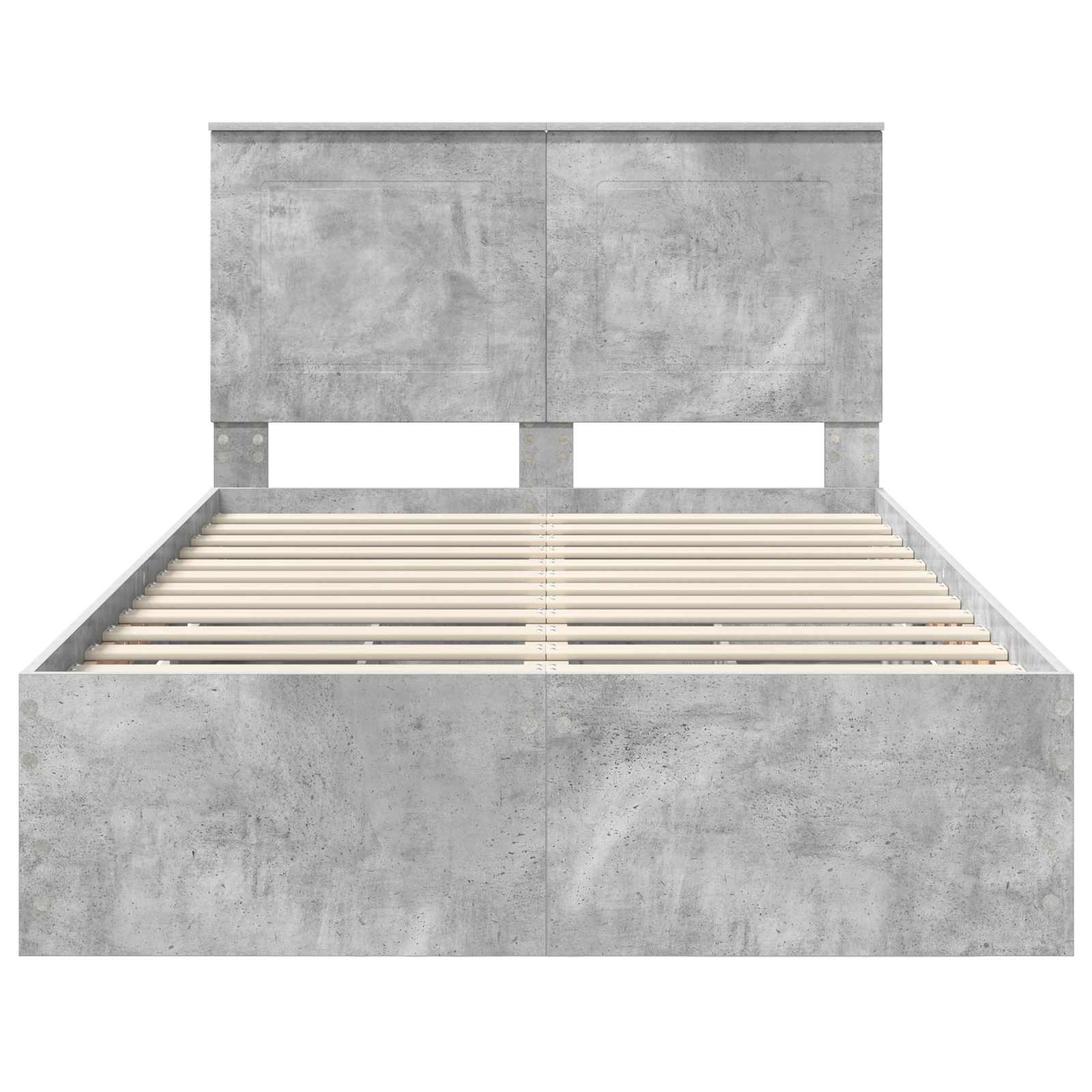 Krevetna konstrukcija s ladicama Betonski sivi 120 x 190 cm