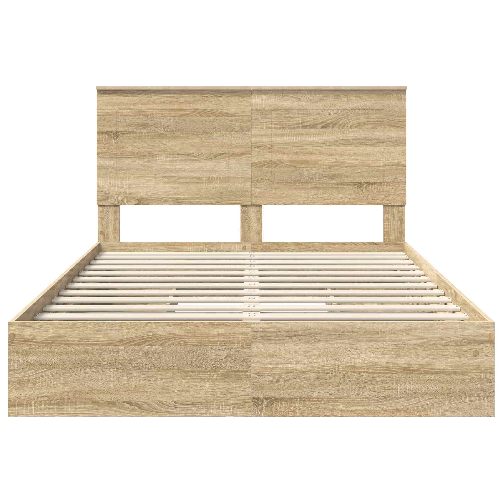 Krevet s od storage Sonoma hrast 150 x 200 cm Konstruirano drvo